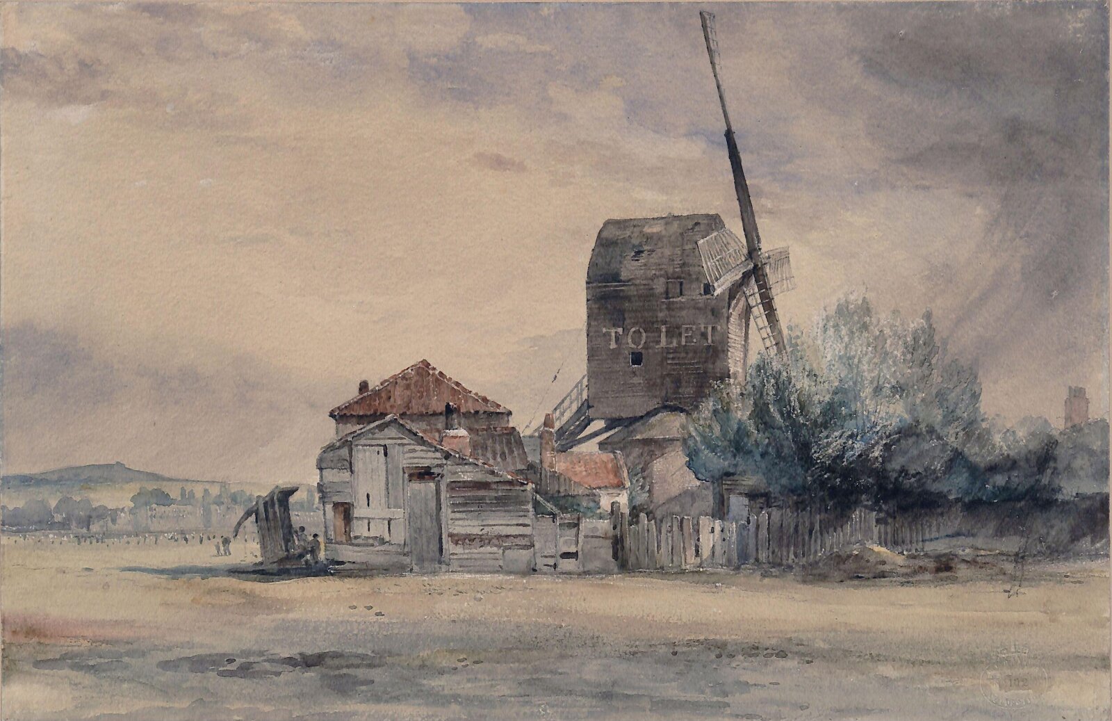 Windmill, Blackheath, Edward Cooke, ca. mid 19th century