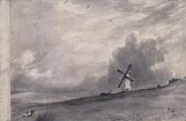 A windmill, probably on the Downs near Brighton thumbnail 2