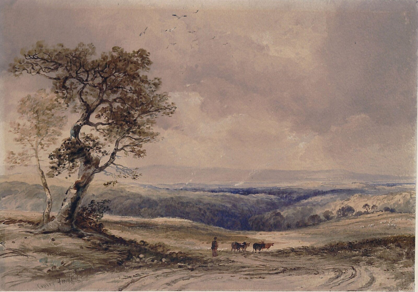 Landscape, Anthony Vandyke Copley Fielding, ca. early 19th century