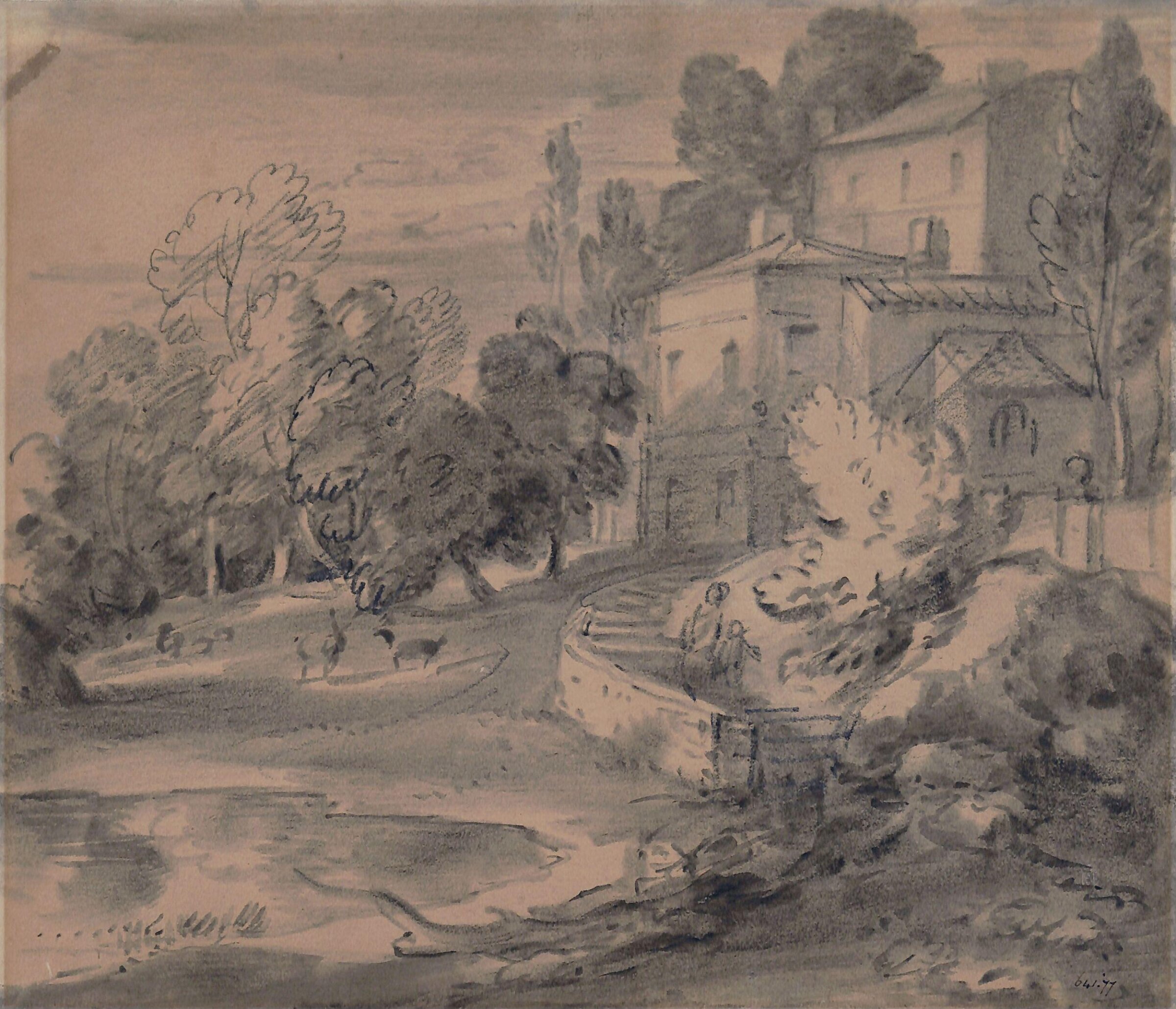 View of a Mansion, Gainsborough, ca. 1750-88