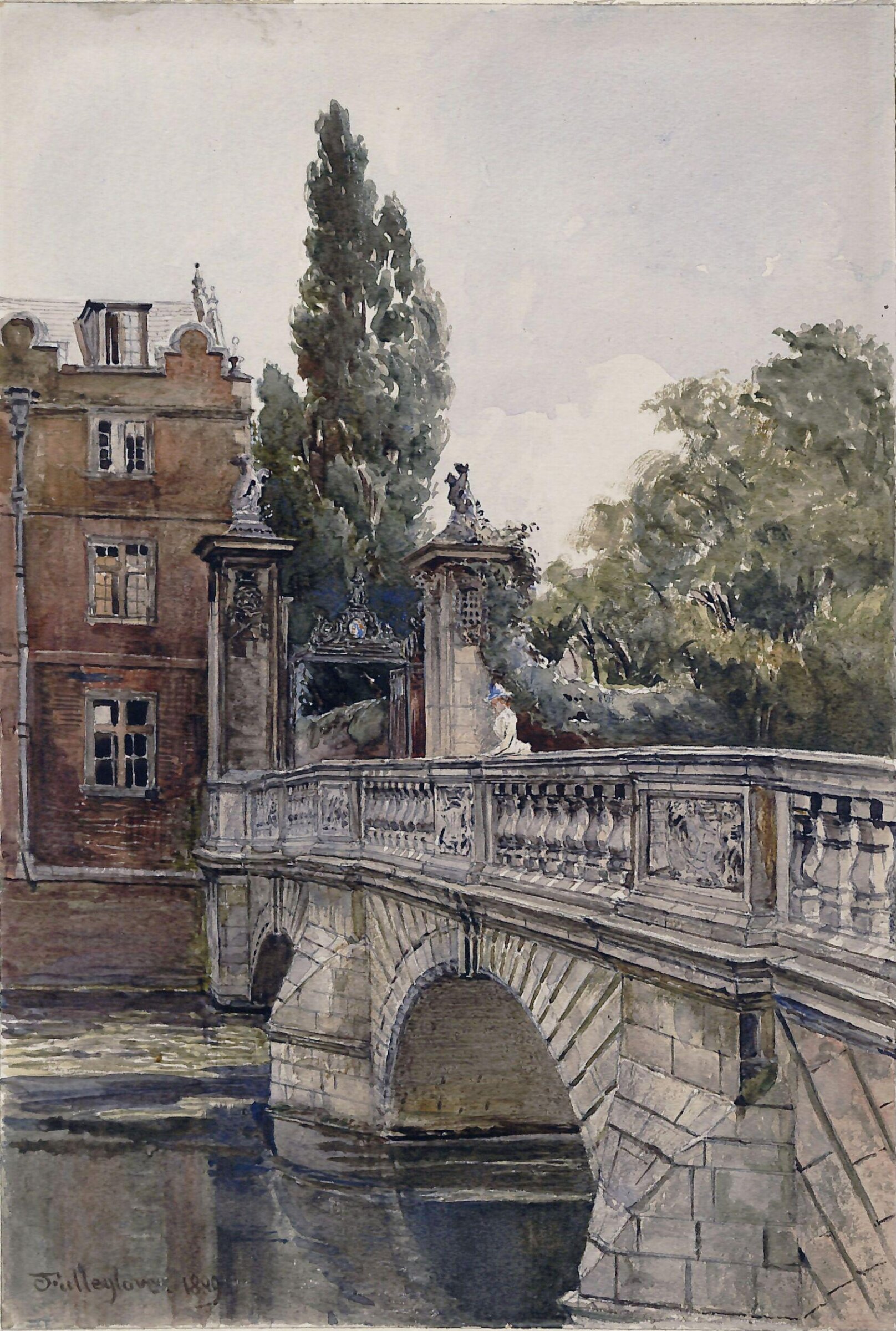St John's Bridge, Cambridge, John Fulleylove, 1889