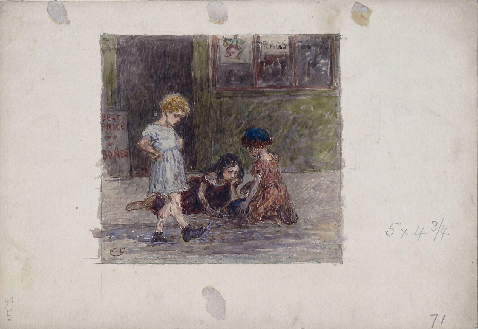 Gutter Children, Charles Green, late 19th century