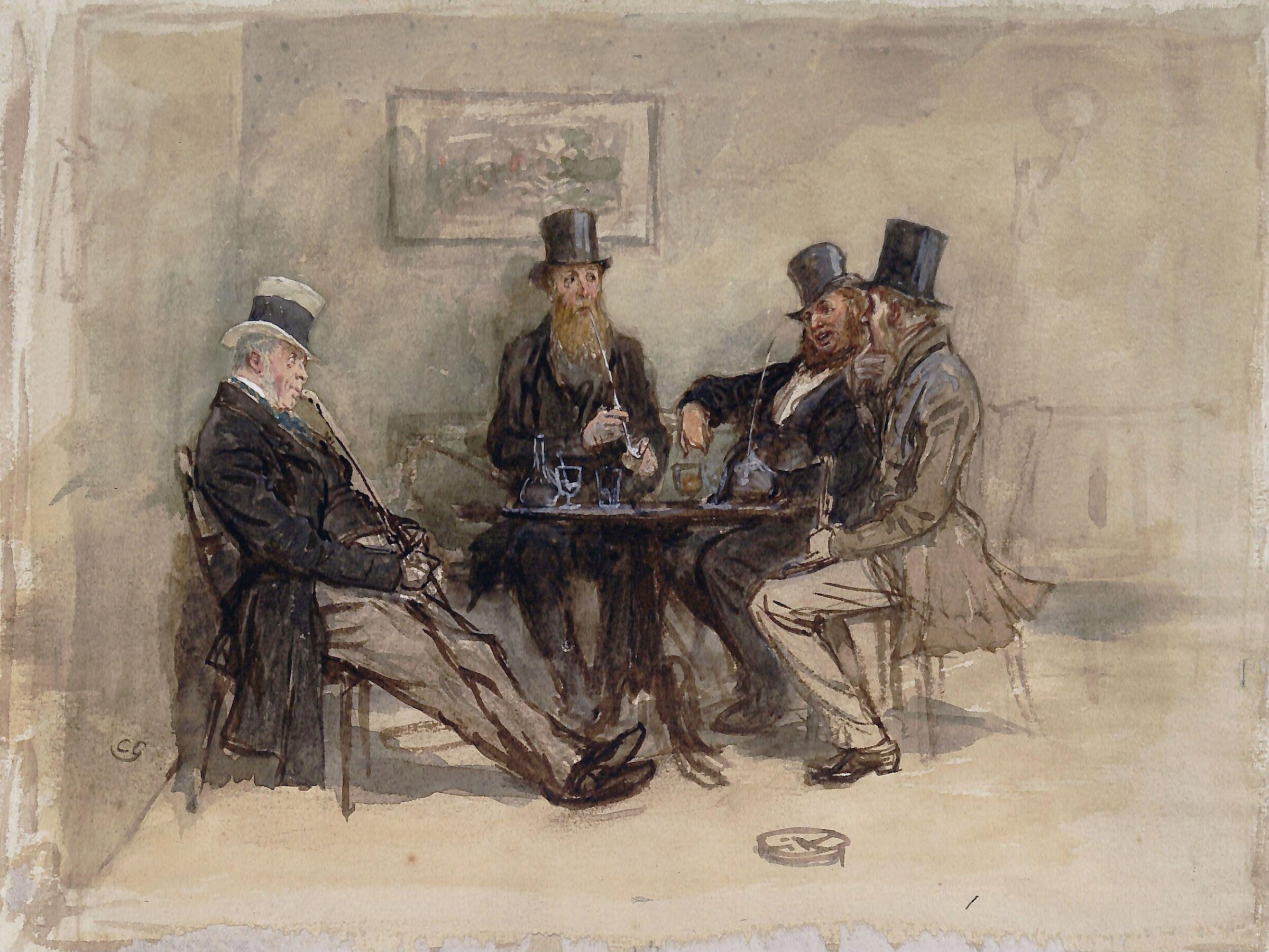The Bar Parlour, Charles Green, late 19th century
