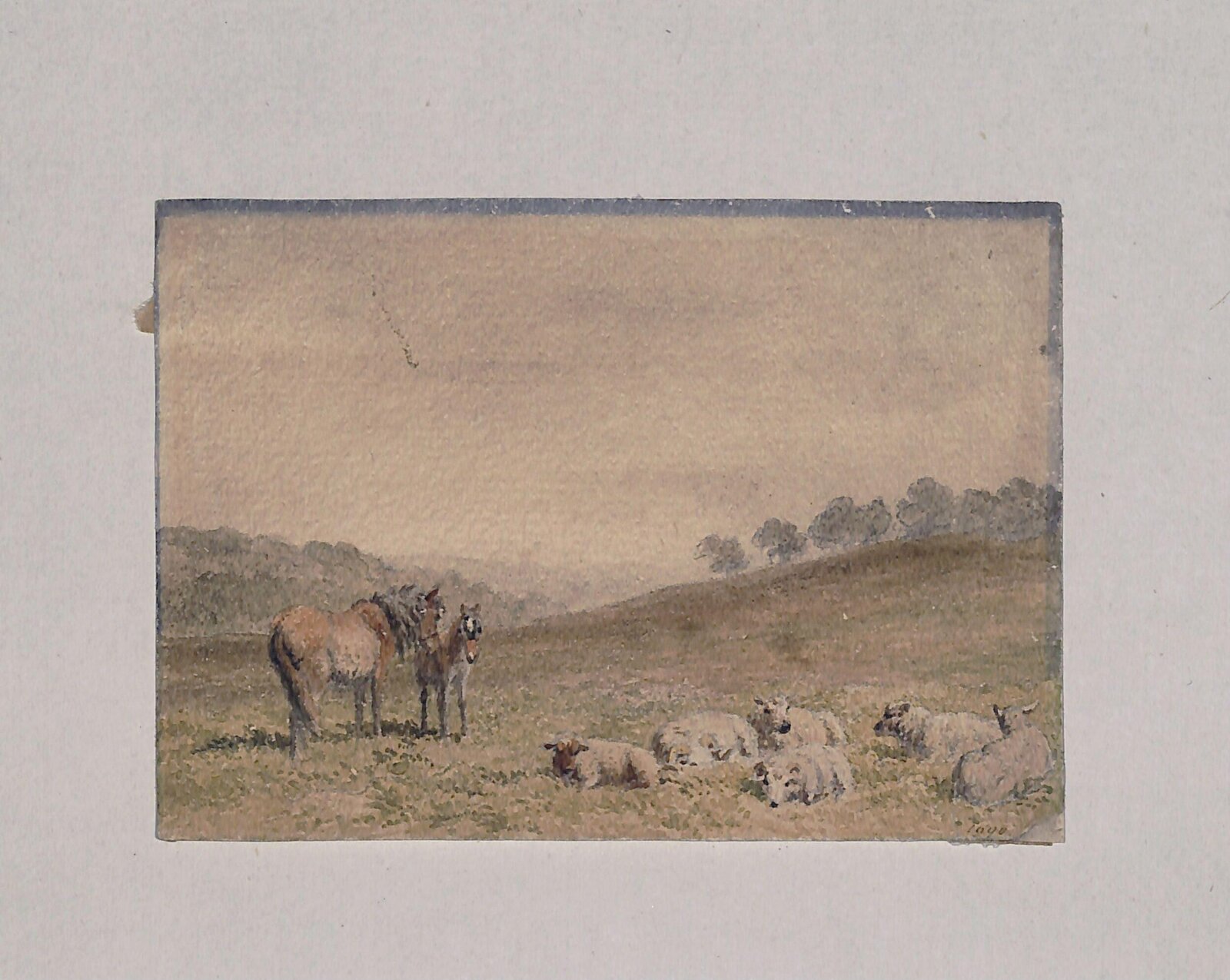 Landscape with Horses and Sheep, Robert Hills, ca. 1790-1844