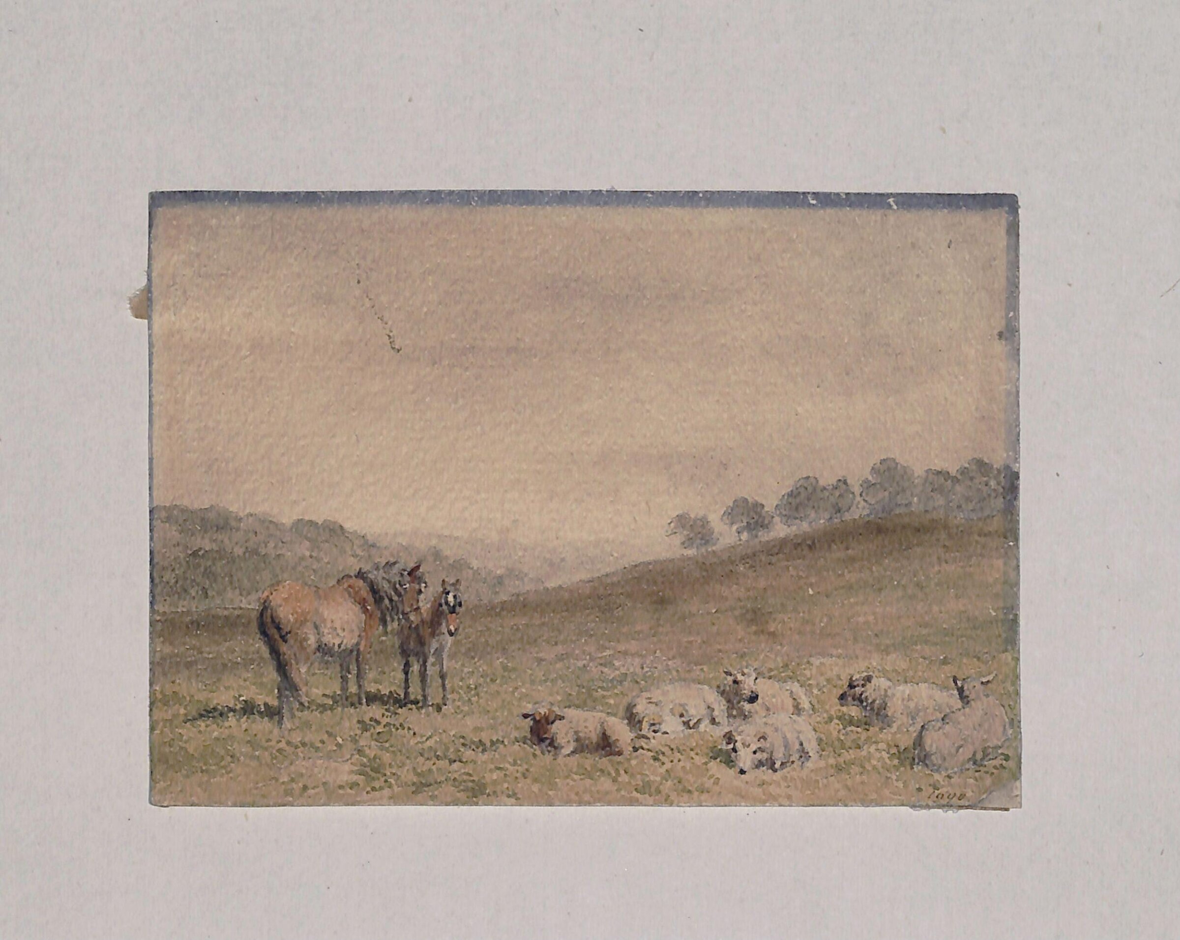 Landscape with Horses and Sheep, Robert Hills, ca. 1790-1844