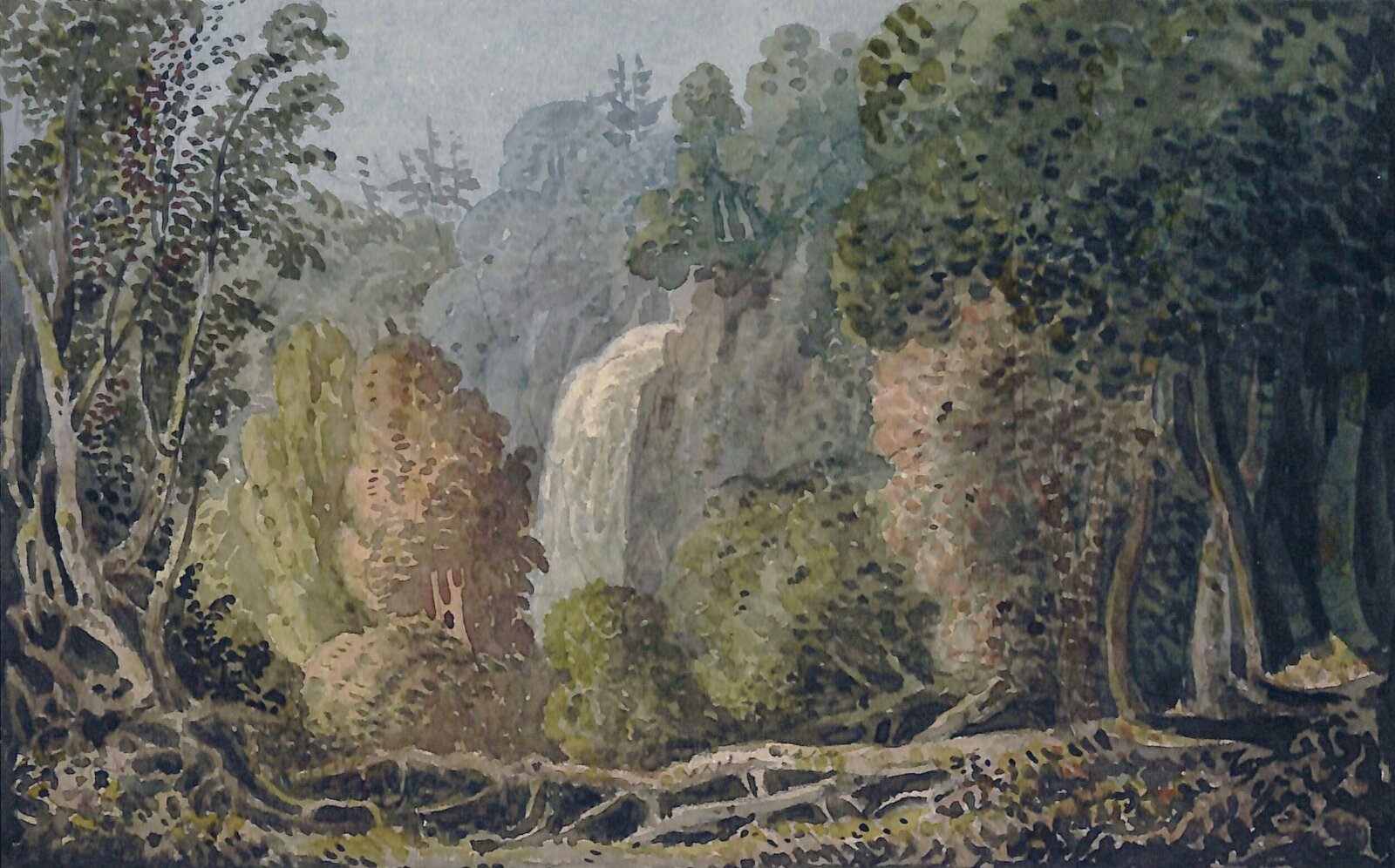Landscape with Waterfall, George Heriot, ca. 1790-1844