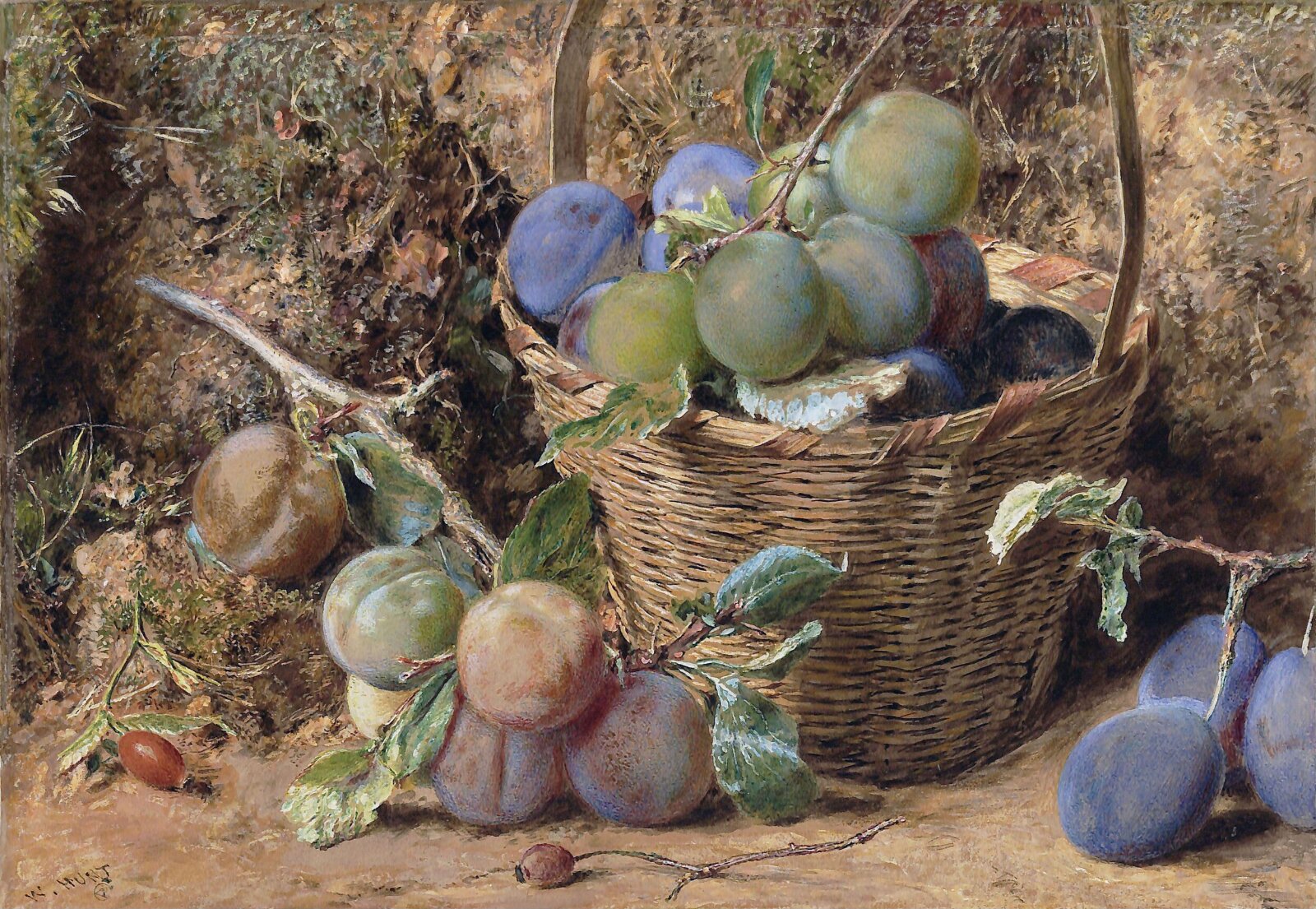 Plums, William Henry Hunt, ca. early 19th century
