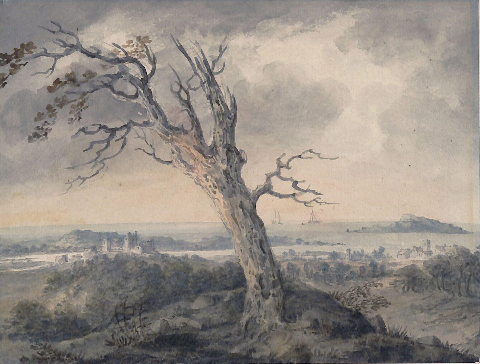 Coastal Scene, North Wales, Julius Caesar Ibbetson the elder, c.1780-1817