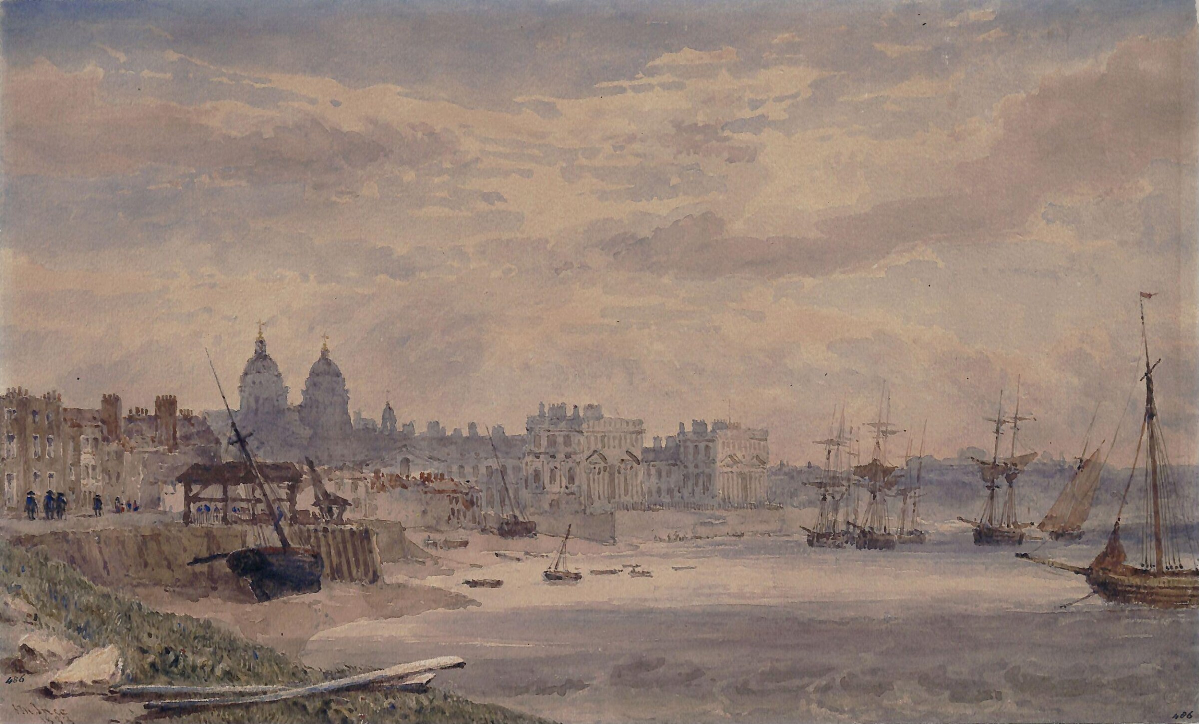 Greenwich Hospital, Joseph Murray Ince, 1833