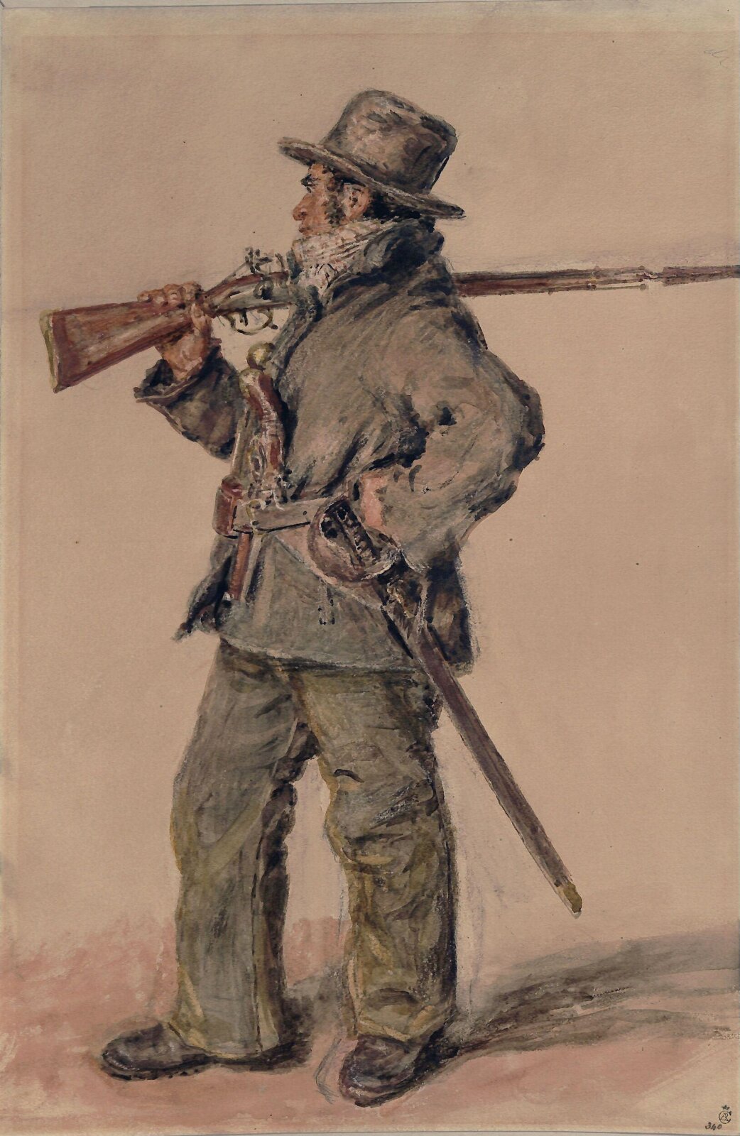 A Coast Guardsman, William Henry Hunt, ca. early 19th century
