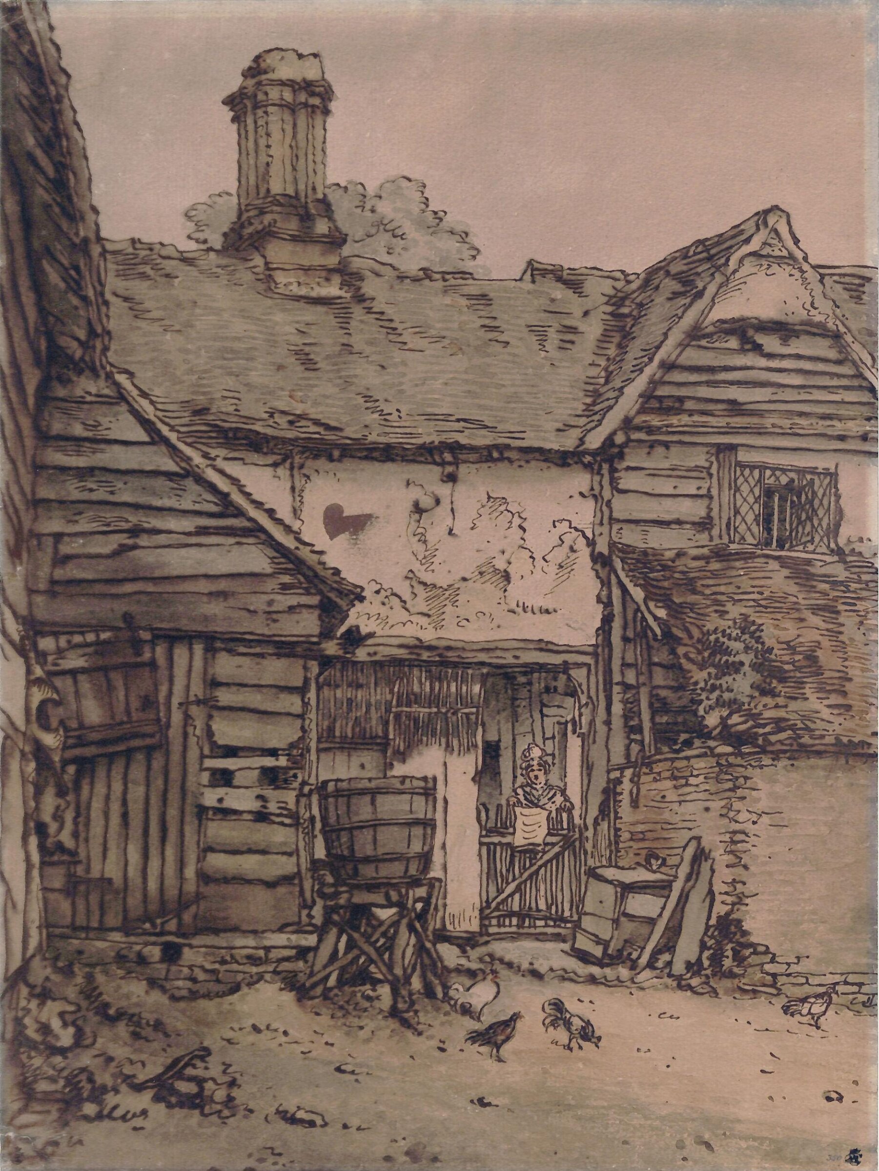 A Cottage Door, William Henry Hunt, early 19th century