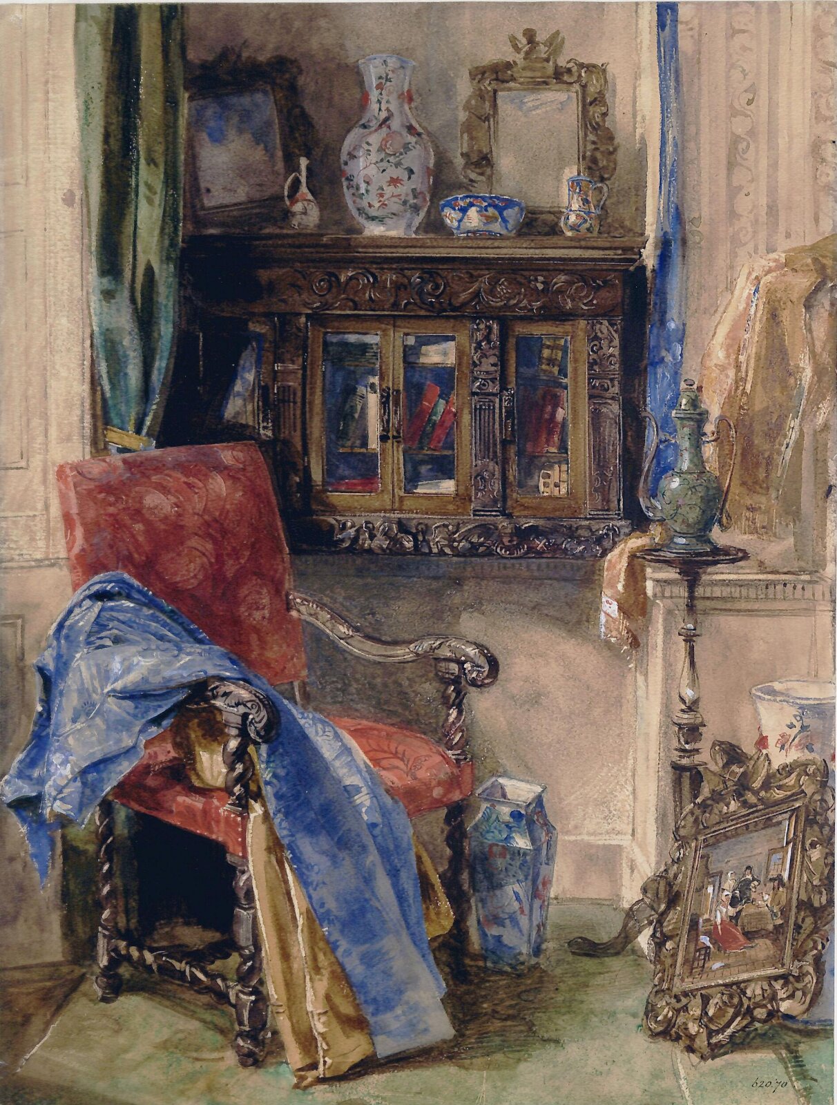 Interior of a Studio, John Frederick Lewis, about 1830