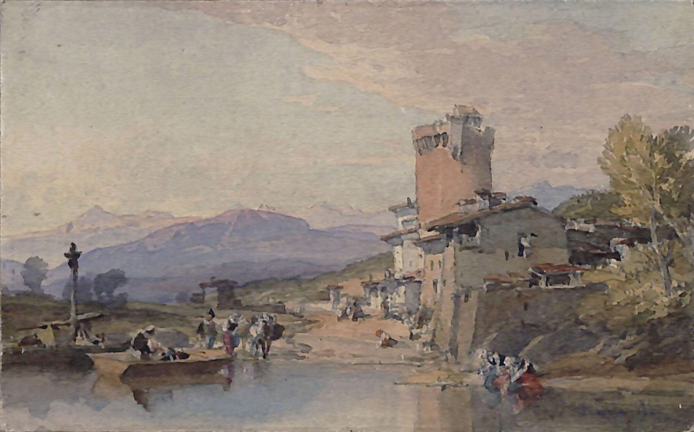 On the Garigliano, William Leighton Leitch, ca. 1870