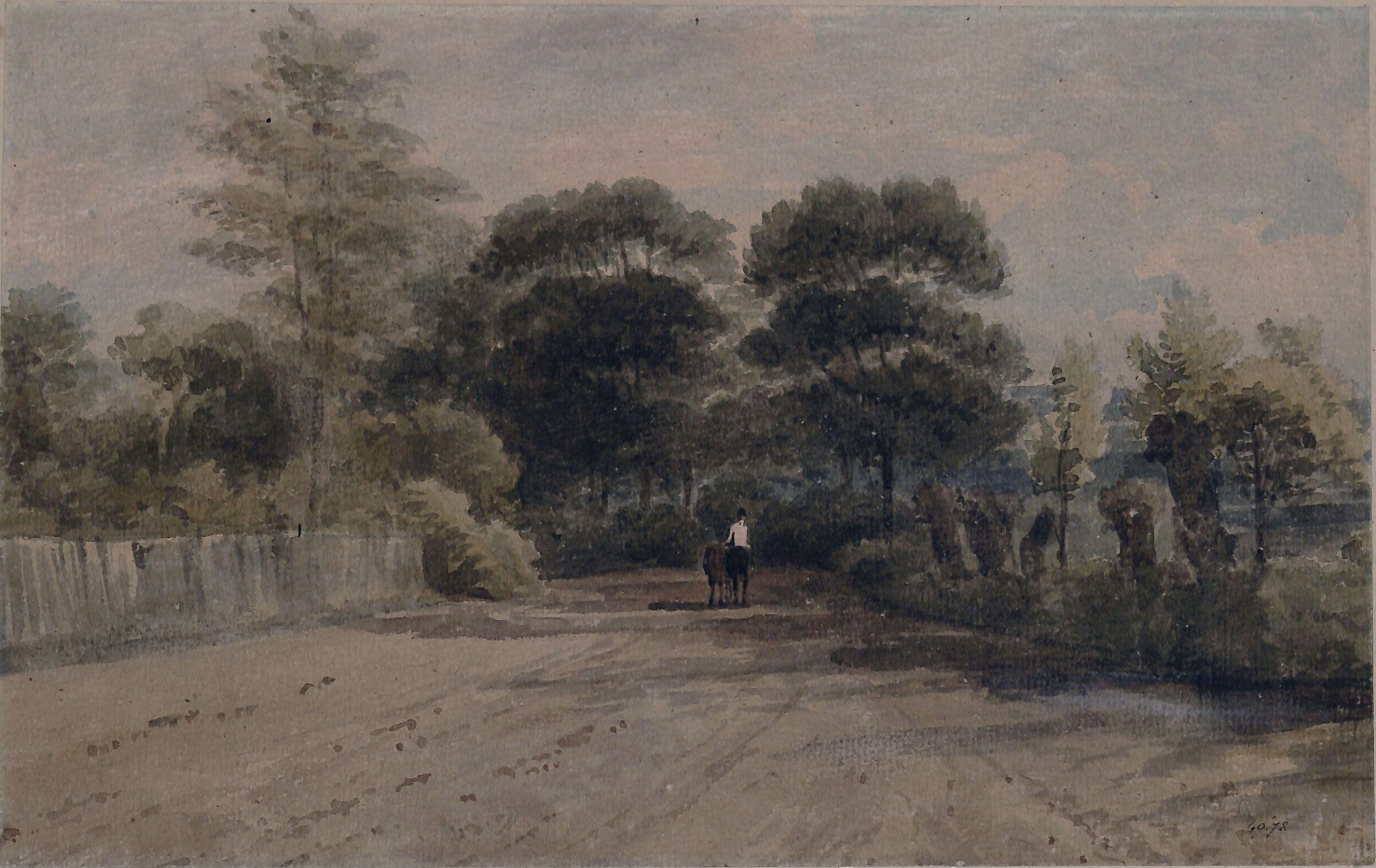 View at Cheshunt, Hertfordshire, Frederick Lewis, ca. 1815