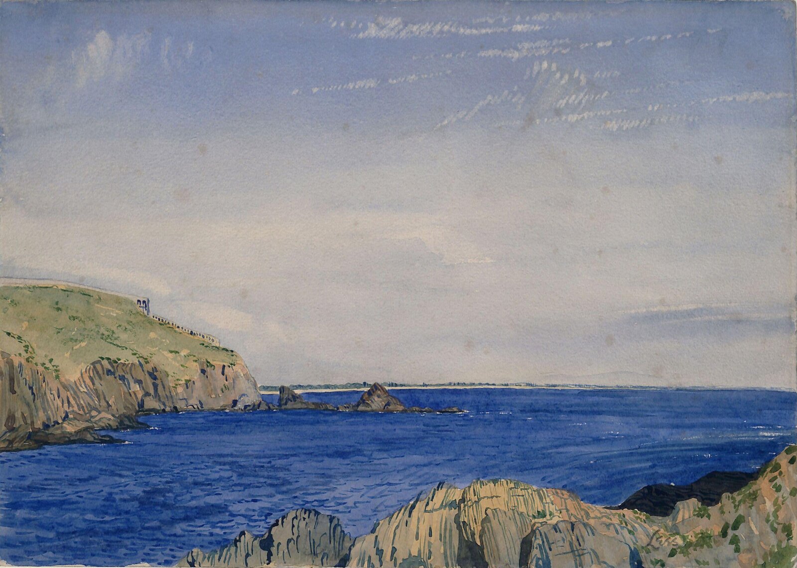 Mediterranean Scene, Derwent Lees, ca. 1910-1930