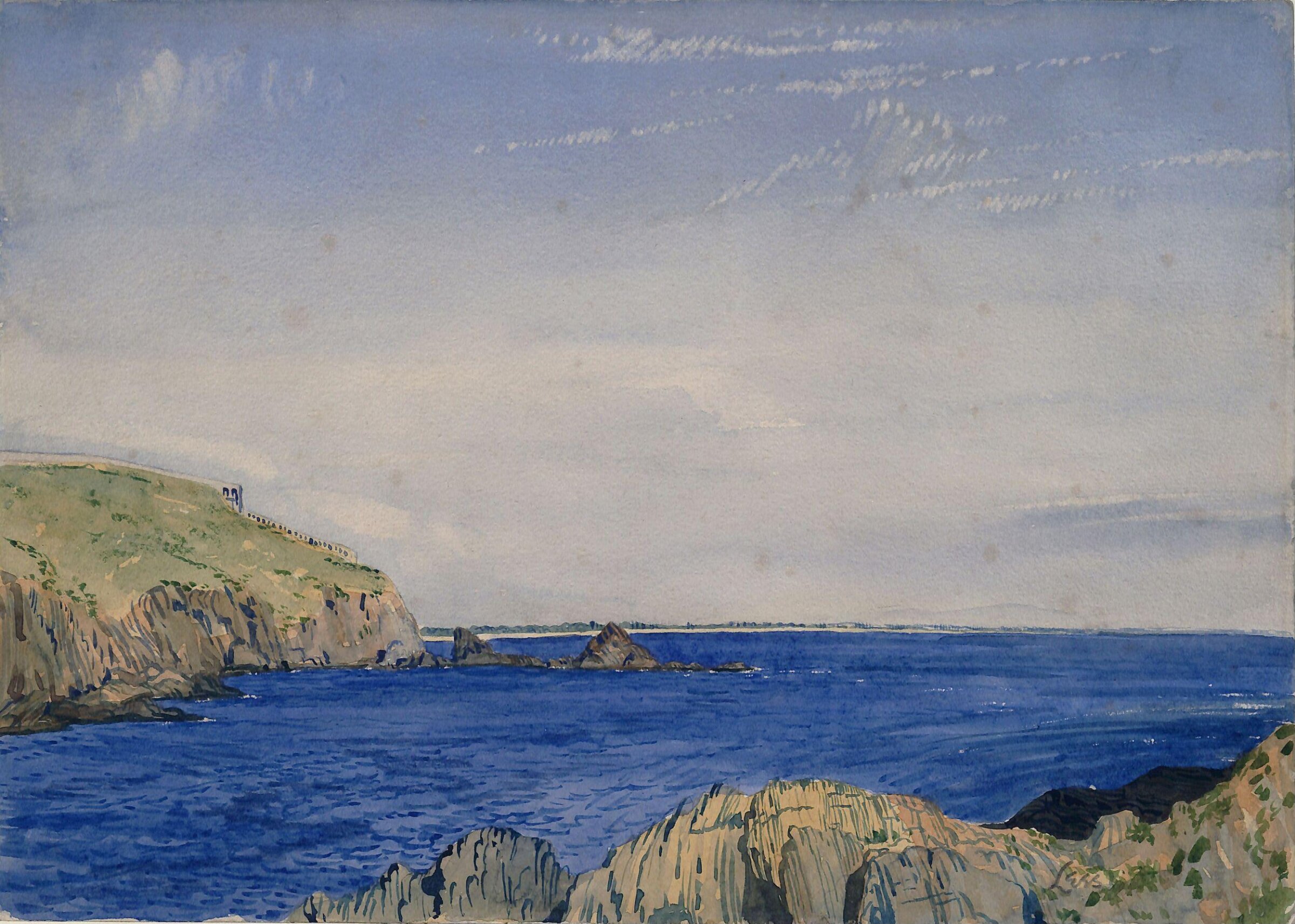 Mediterranean Scene, Derwent Lees, ca. 1910-1930