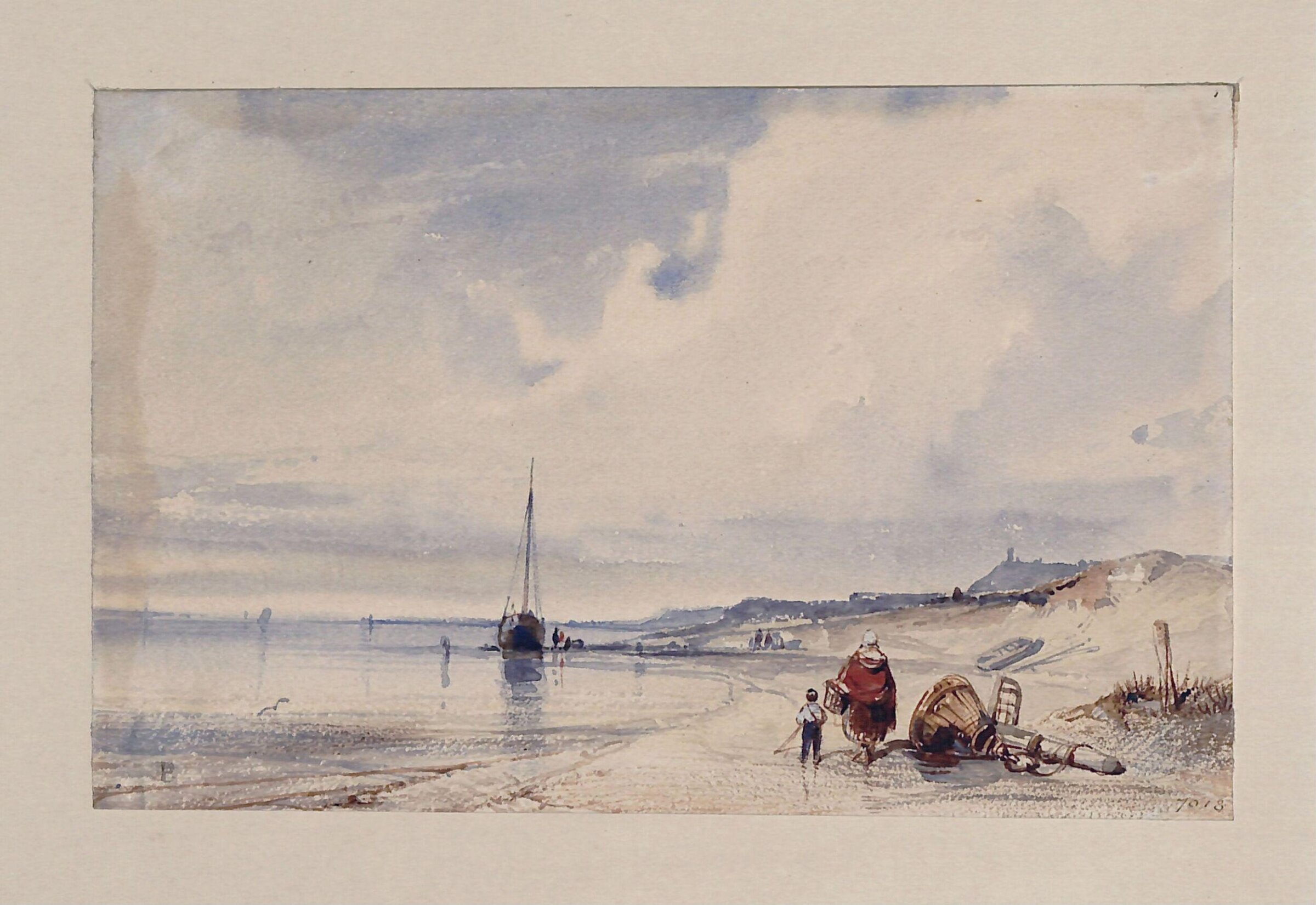 Dutch Coast Scene, Eugène Modeste Edmond Lepoittevin, ca. 1825-70