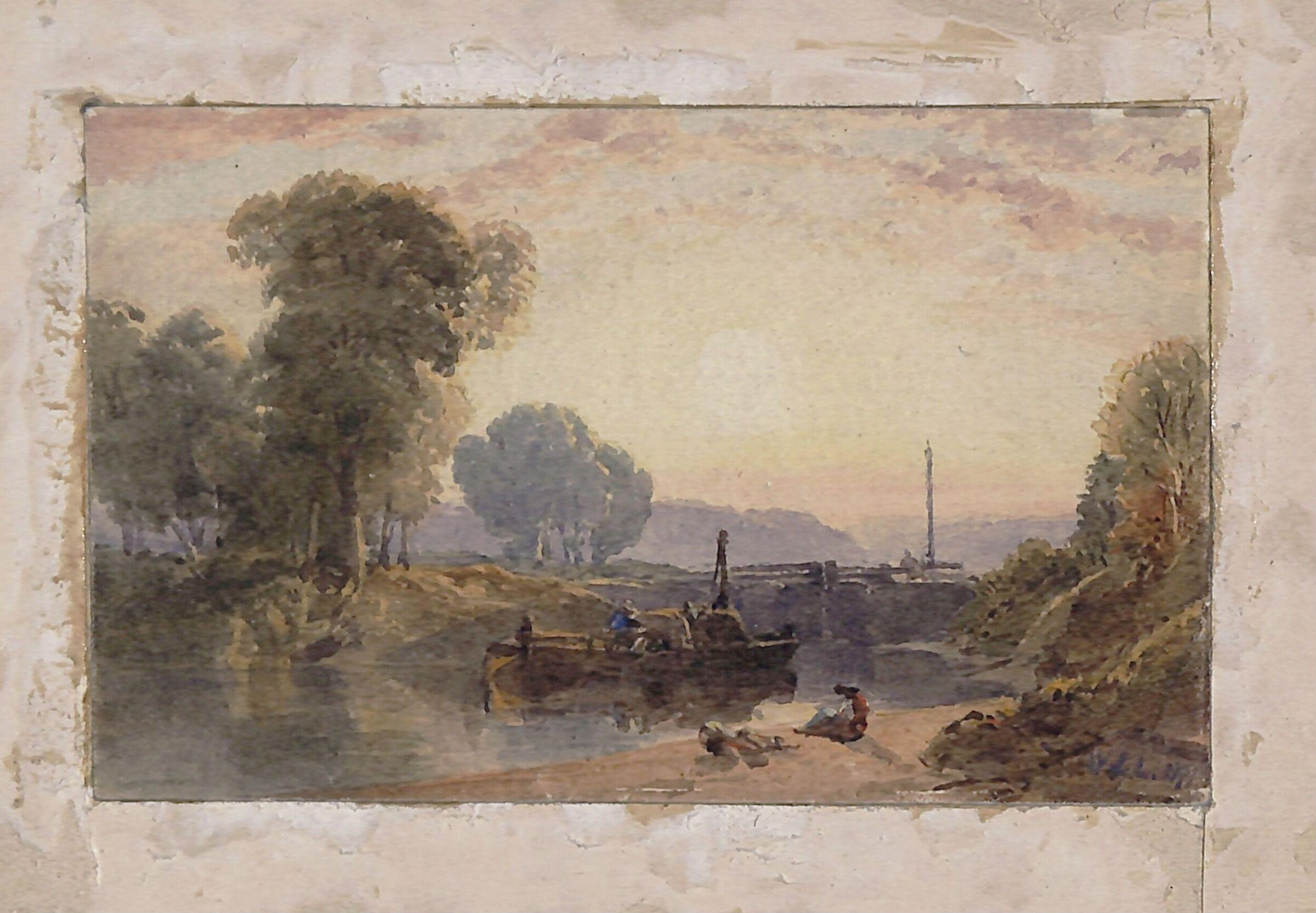 Lock on the Thames, William Leighton Leitch, 1871