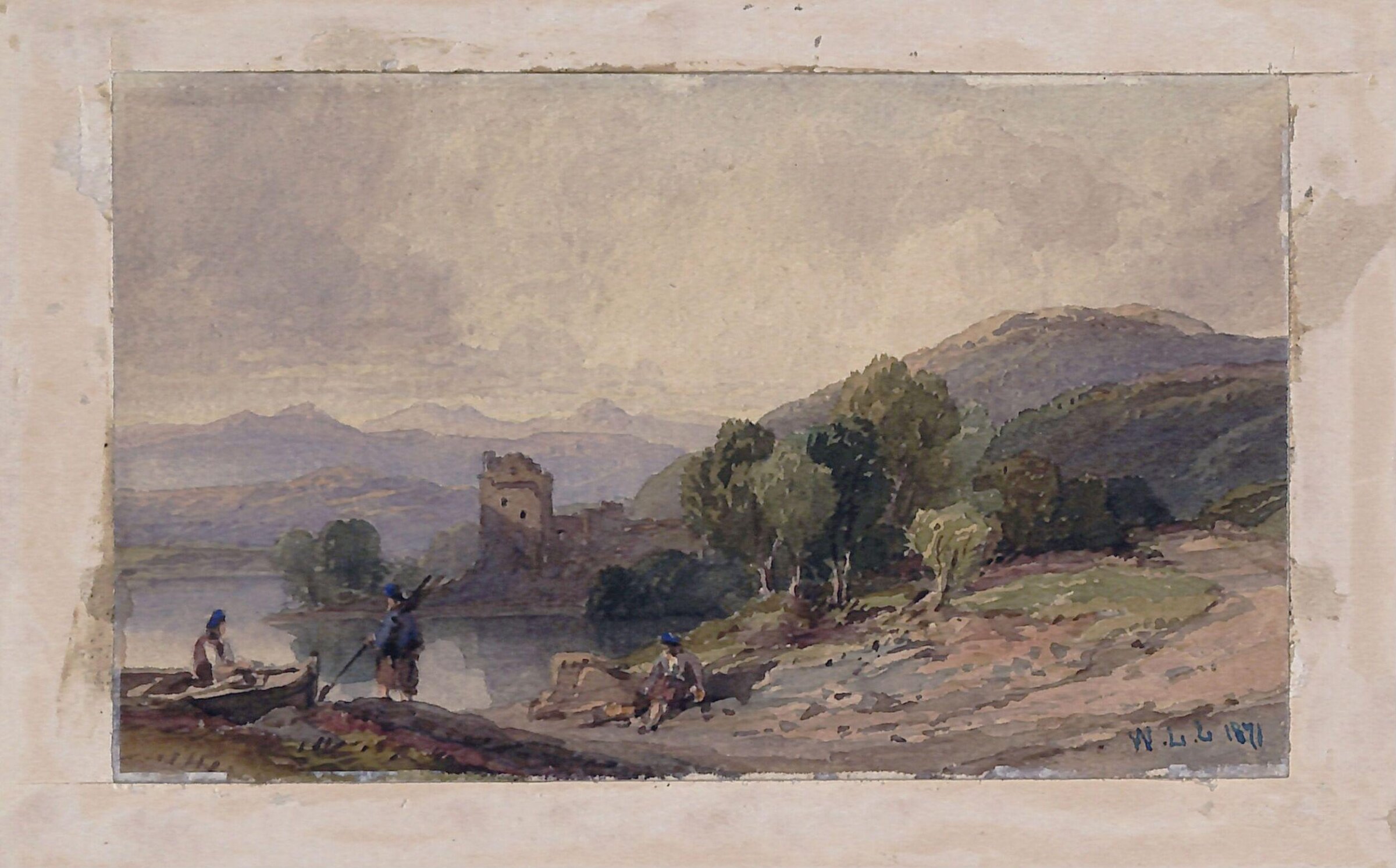 Kilchurn Castle, William Leighton Leitch, 1871