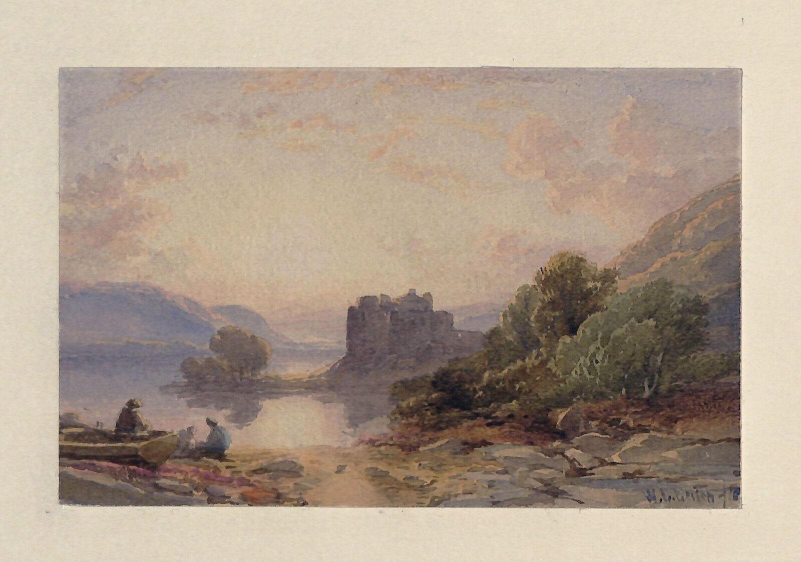 Sunset at Loch Awe, William Leighton Leitch, c. 1871