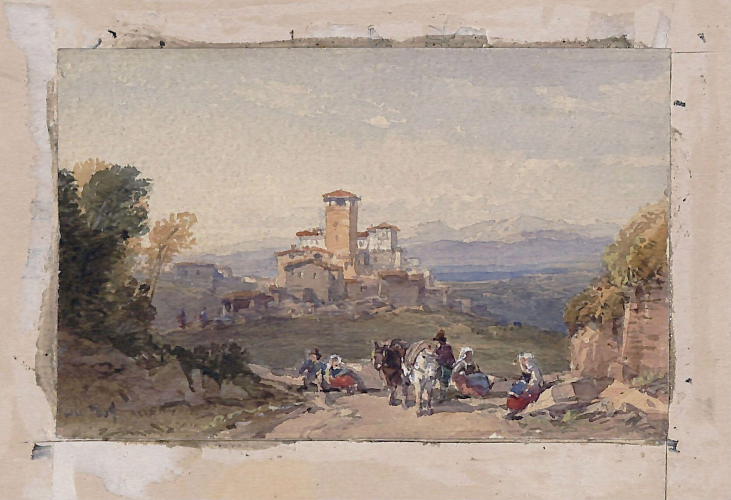 Strada di Aquila, William Leighton Leitch, 1869