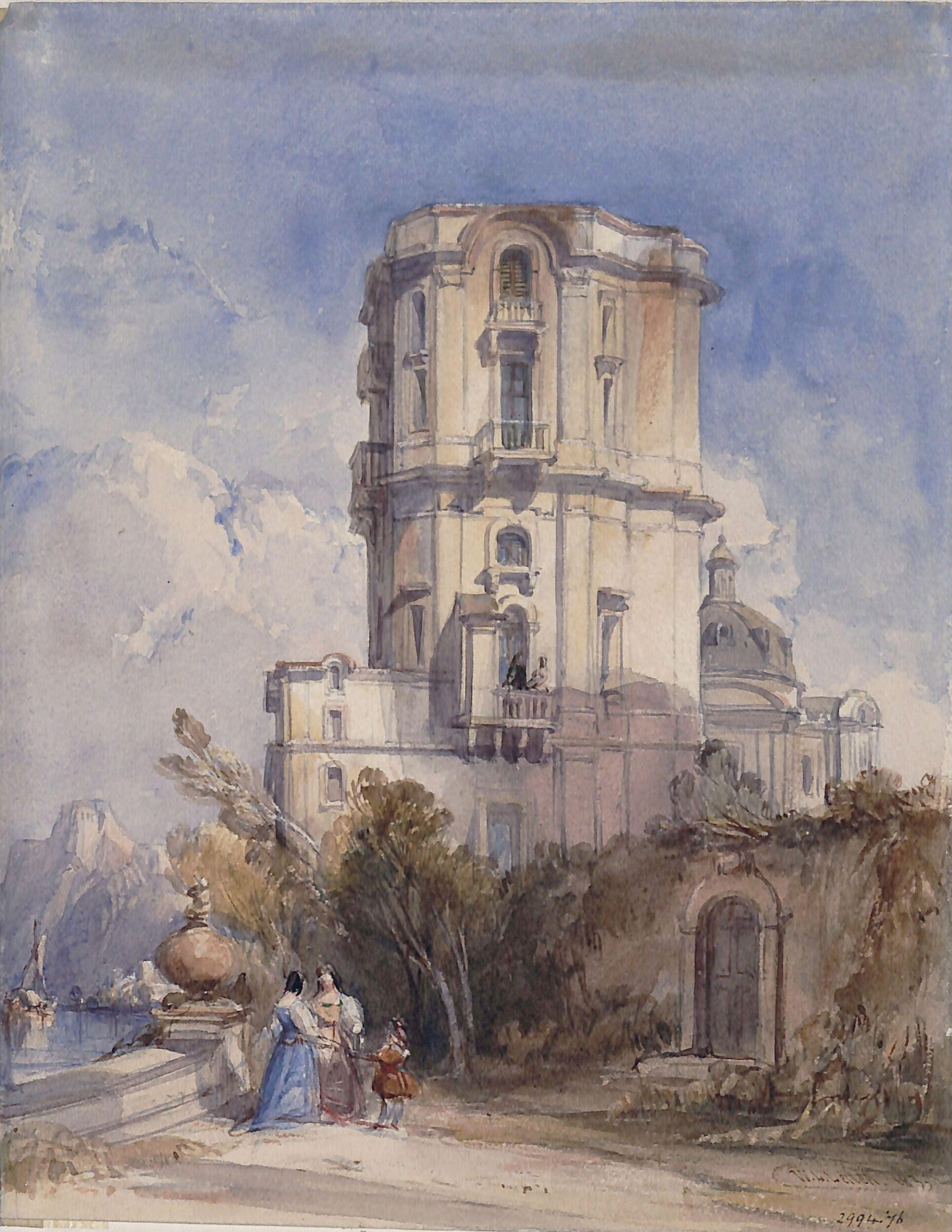 The Head of Lake Como, Leitch, 1835