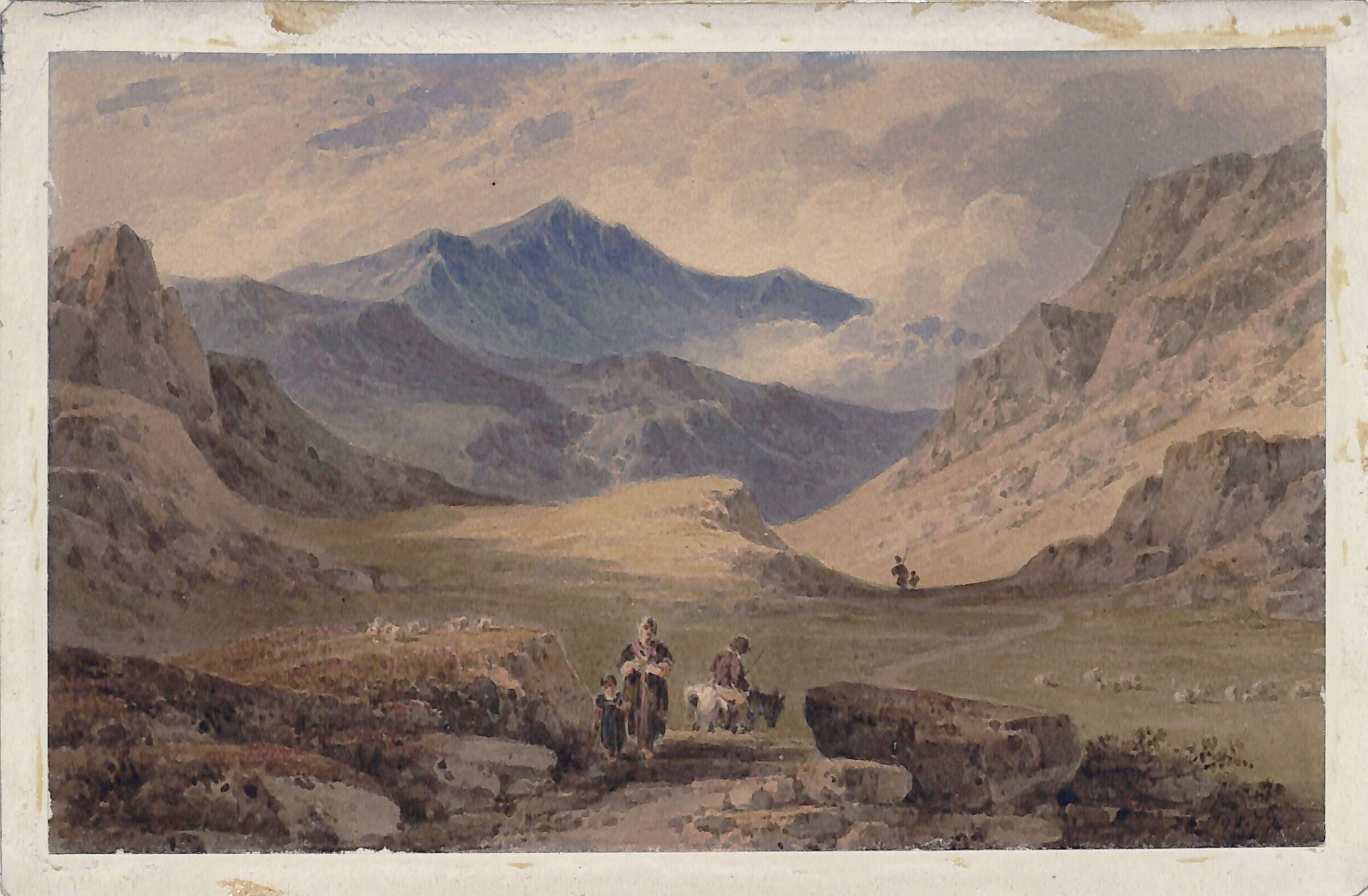 Pass of Llanberis, Wales, Paul Sandby Munn, ca. 1800-45