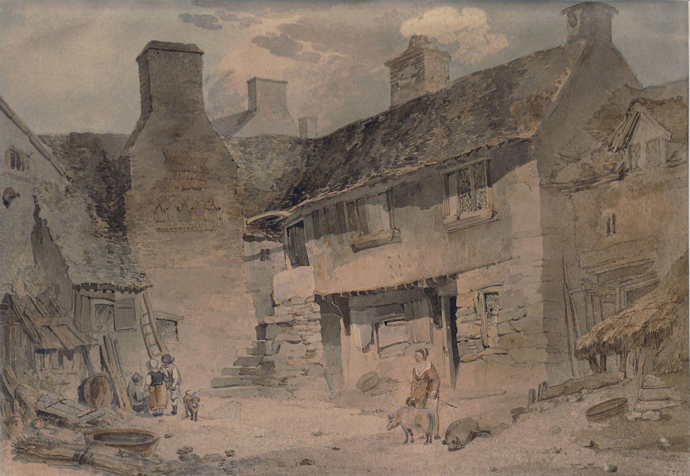 Owen Glendower's Parliament House, Dolgellau, Munn, early 19th century