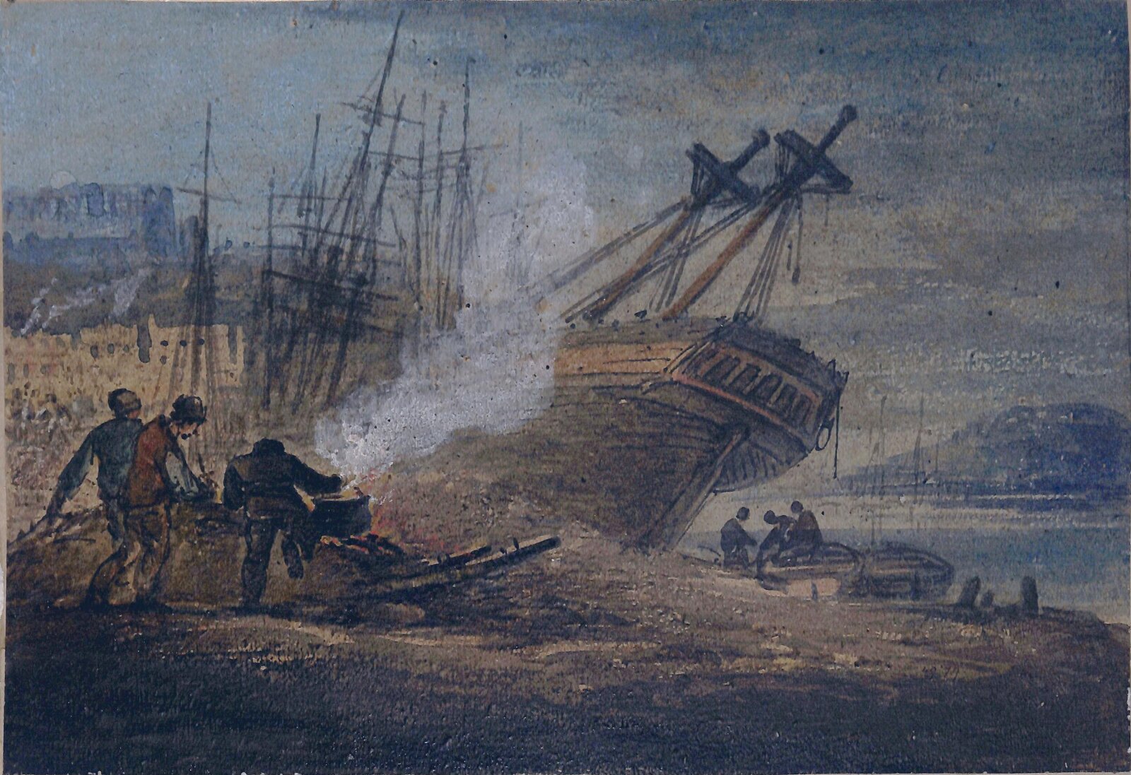 Shipping at Swansea, William Payne, 1825