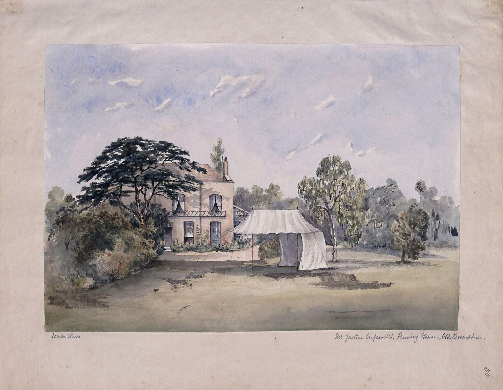 Fleming House, Louisa Paris, 1842-1850
