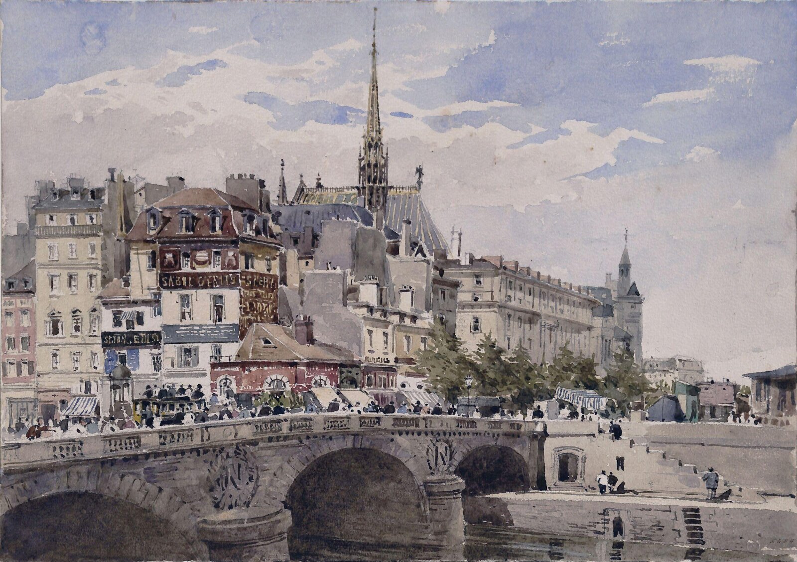 Sainte Chapelle, Palais de Juste, Paris,, Pyne, ca. 1867