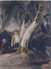Two boys in a wooded landscape thumbnail 1