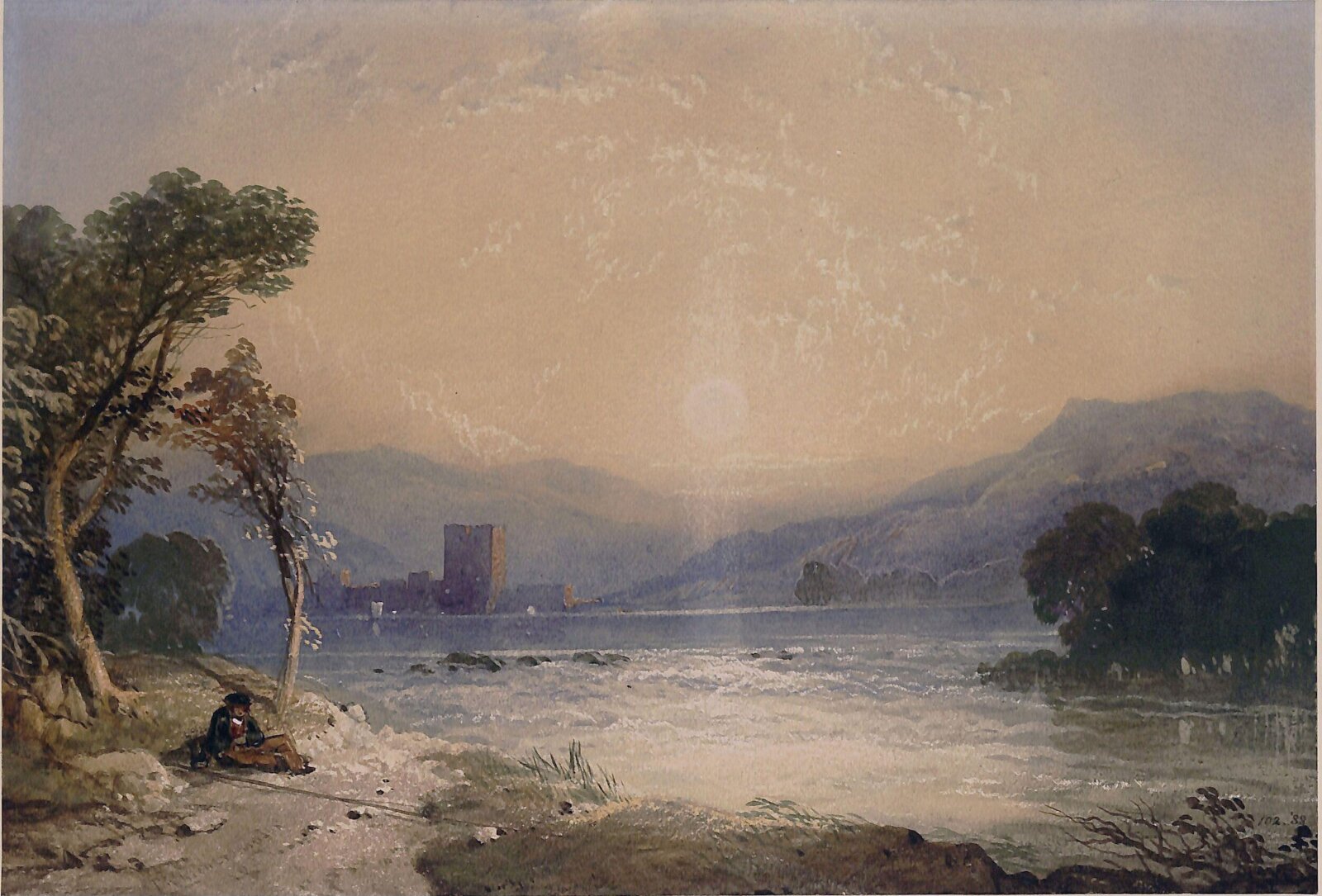 Lochleven Castle, Miles Richardson, 1843