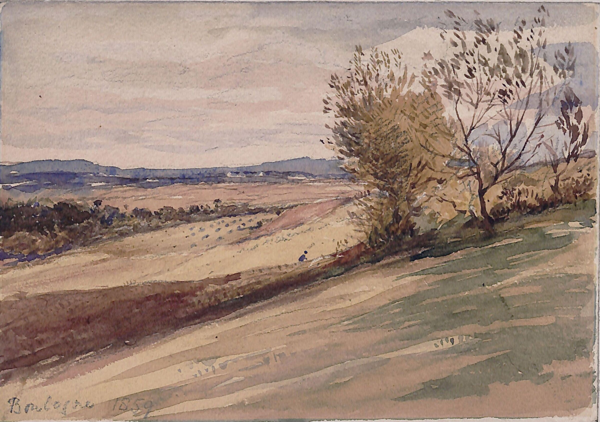 Landscape near Boulogne, George Richmond, 1859