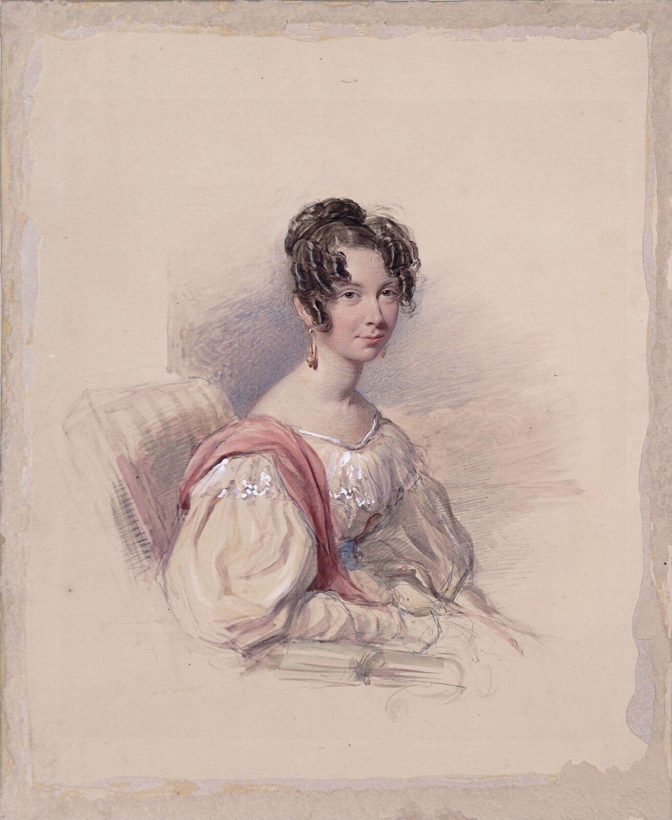 An unknown young lady, George Richmond, 19th century