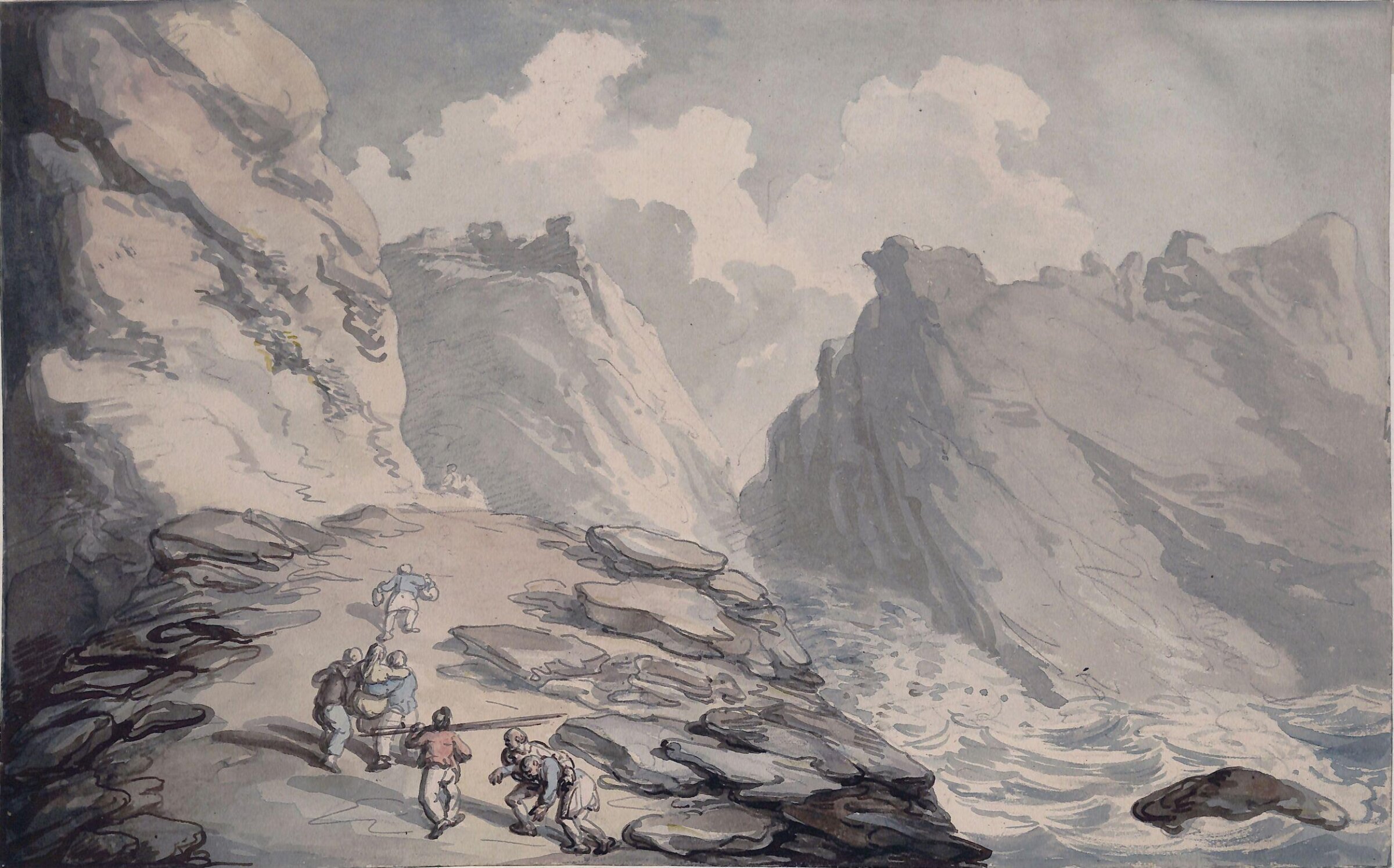 Rescue from Shipwreck, Thomas Rowlandson, ca. 1780-1825