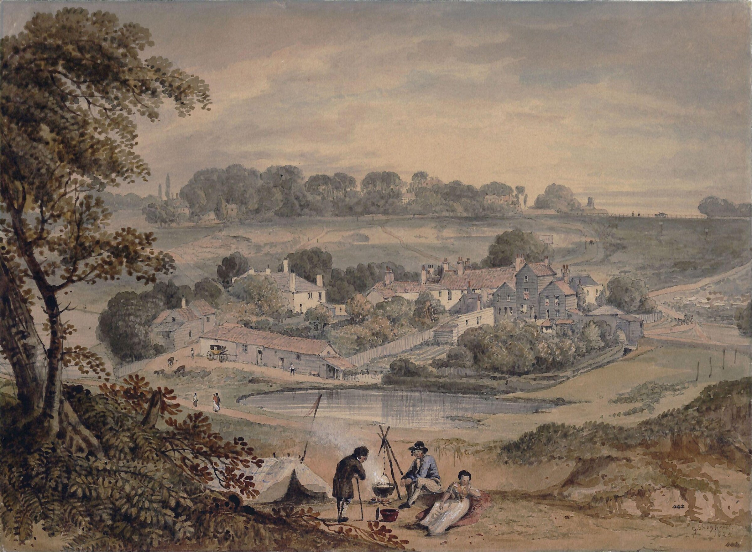 The Vale of Health, Hampstead, George Shepherd, 1825