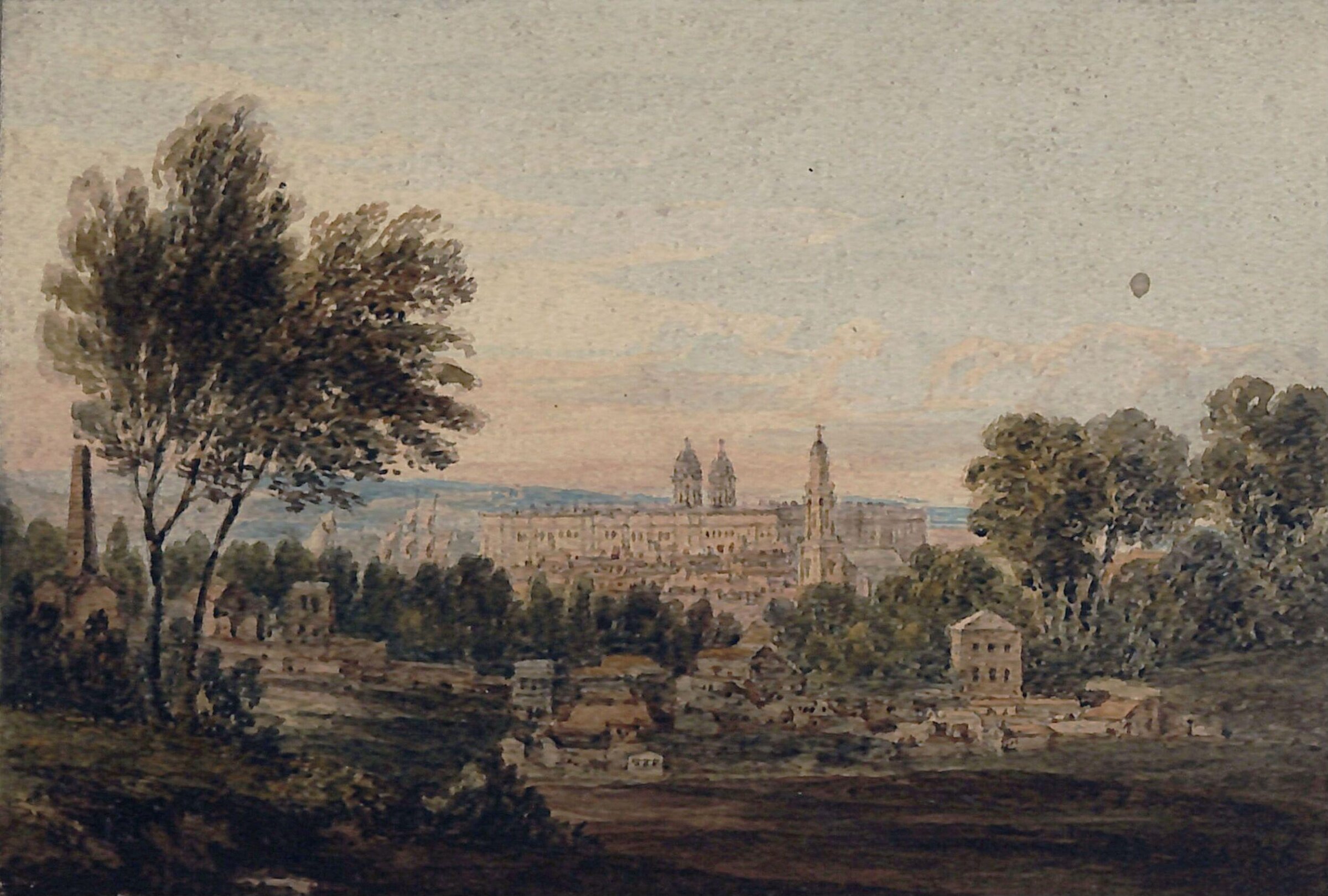 Distant View of Greenwich Hospital, George Shepherd, ca. 1830-1858