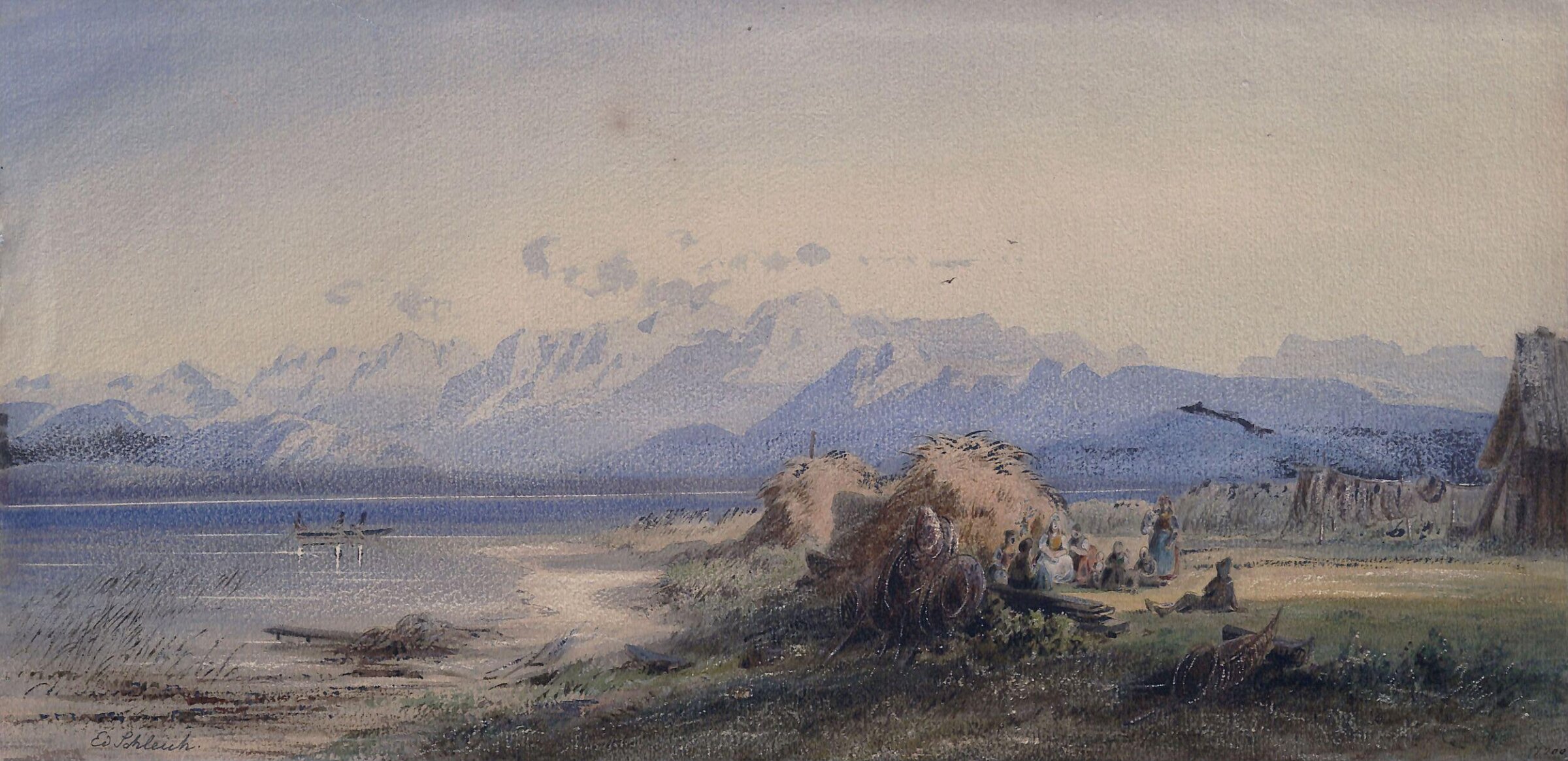 Landscape, Switzerland, Eduard Schleich, ca. 1830-1874