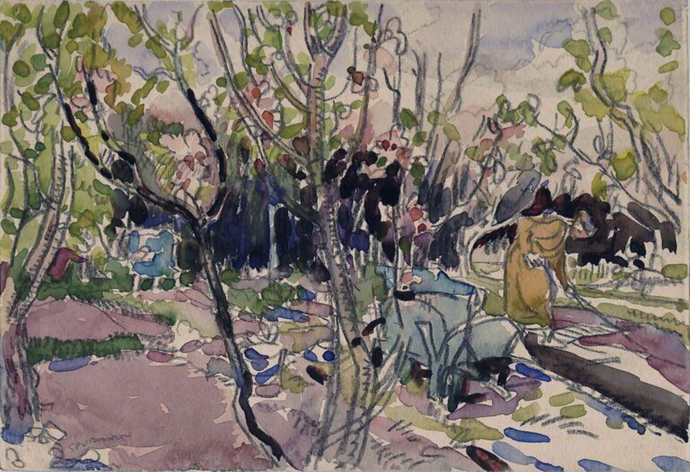 Scene in a Garden, Stephen Spurrier, ca. 1900-32