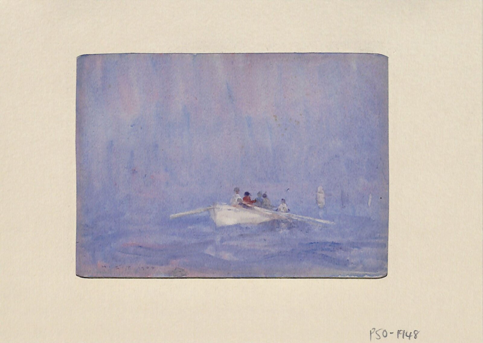 Boys rowing a boat, Henry Scott Tuke, 1900