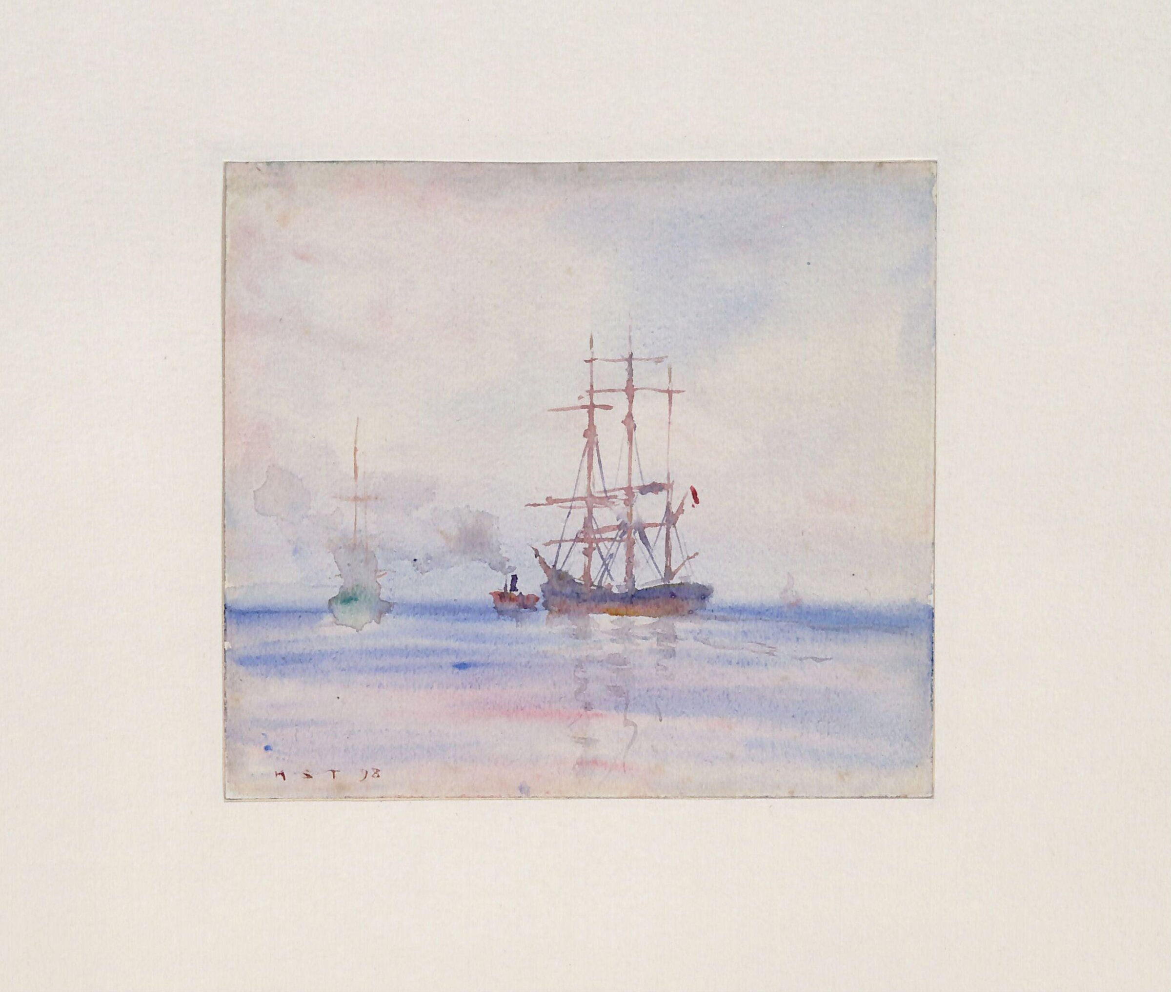 Study of Shipping, Henry Scott Tuke, 1898