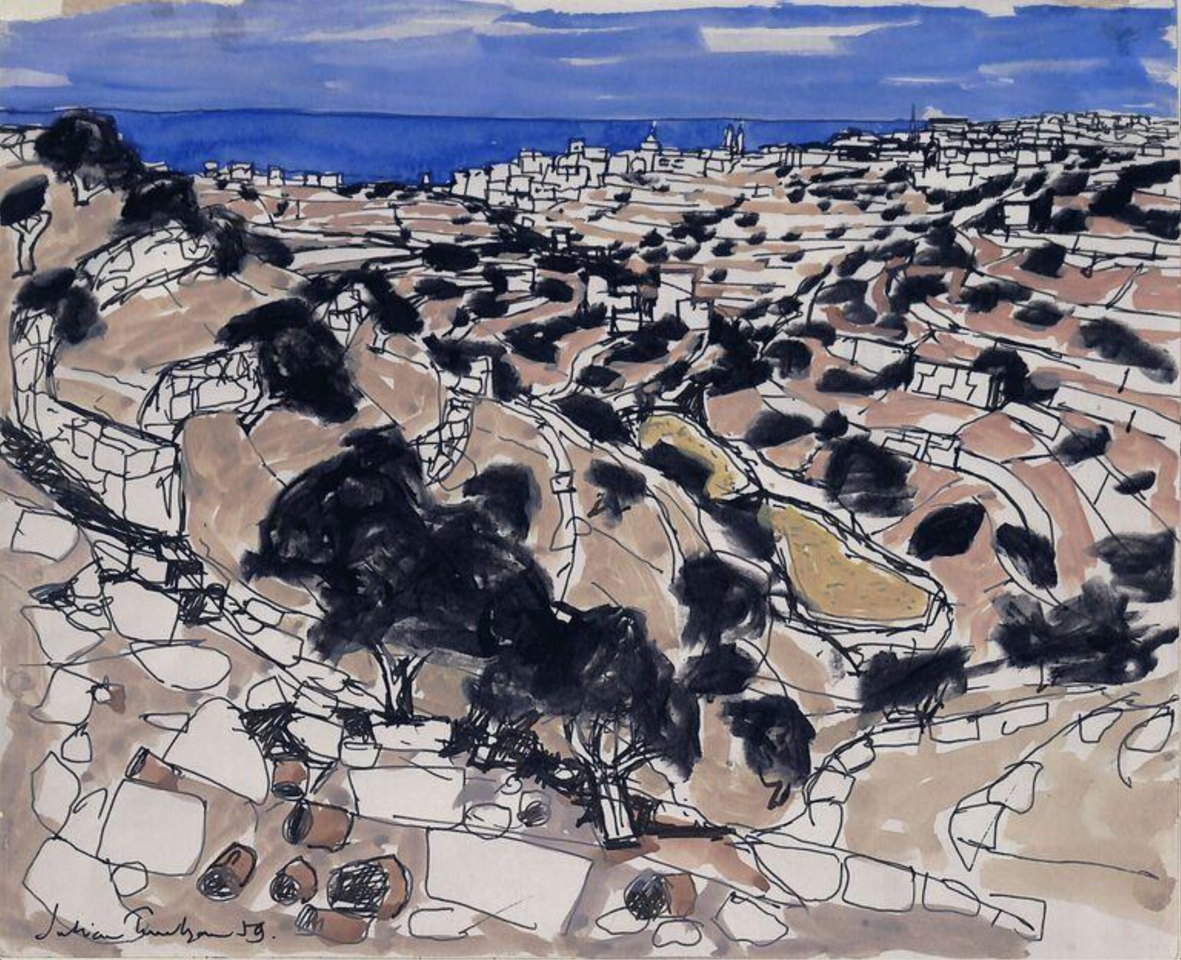 Malta, Julian Trevelyan, 1959