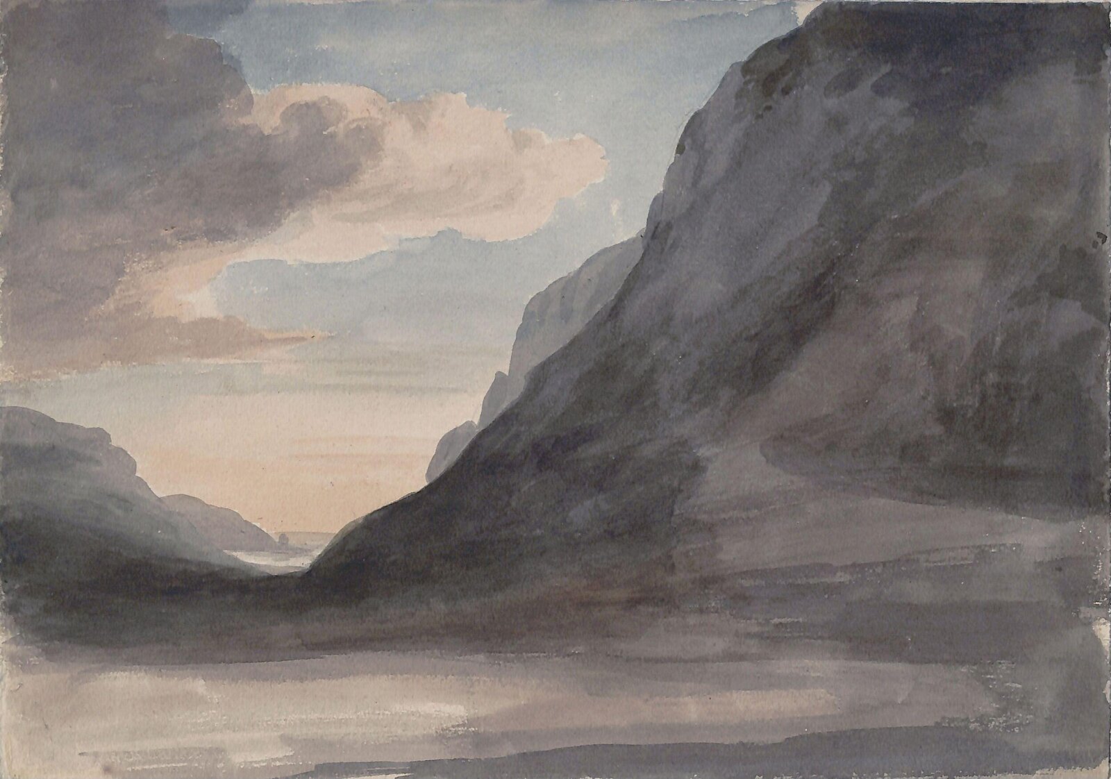 Welsh landscape, Thomas Tudor, ca. 1805-1855
