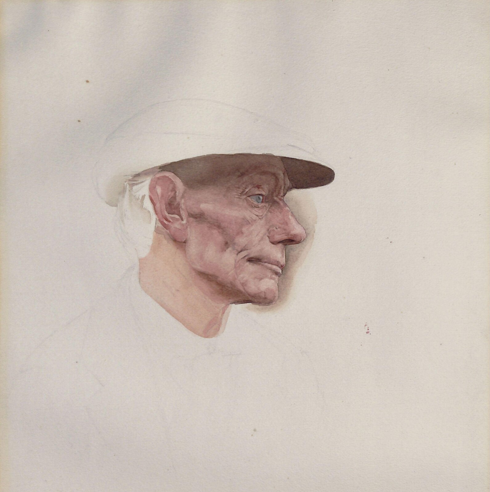 Man in a Cap, Benjamin Williams, ca. 1890-1920