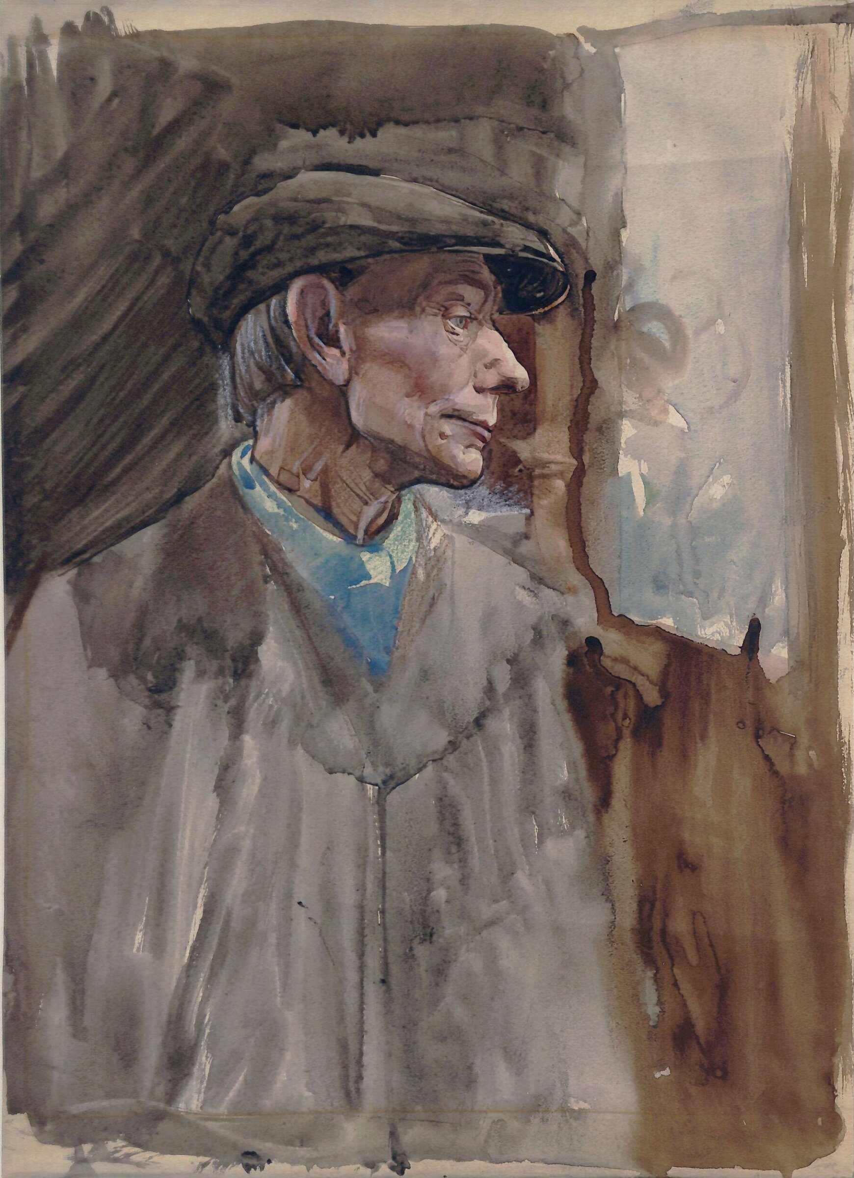 Man in a Cap, Benjamin Williams, ca. 1890-1920