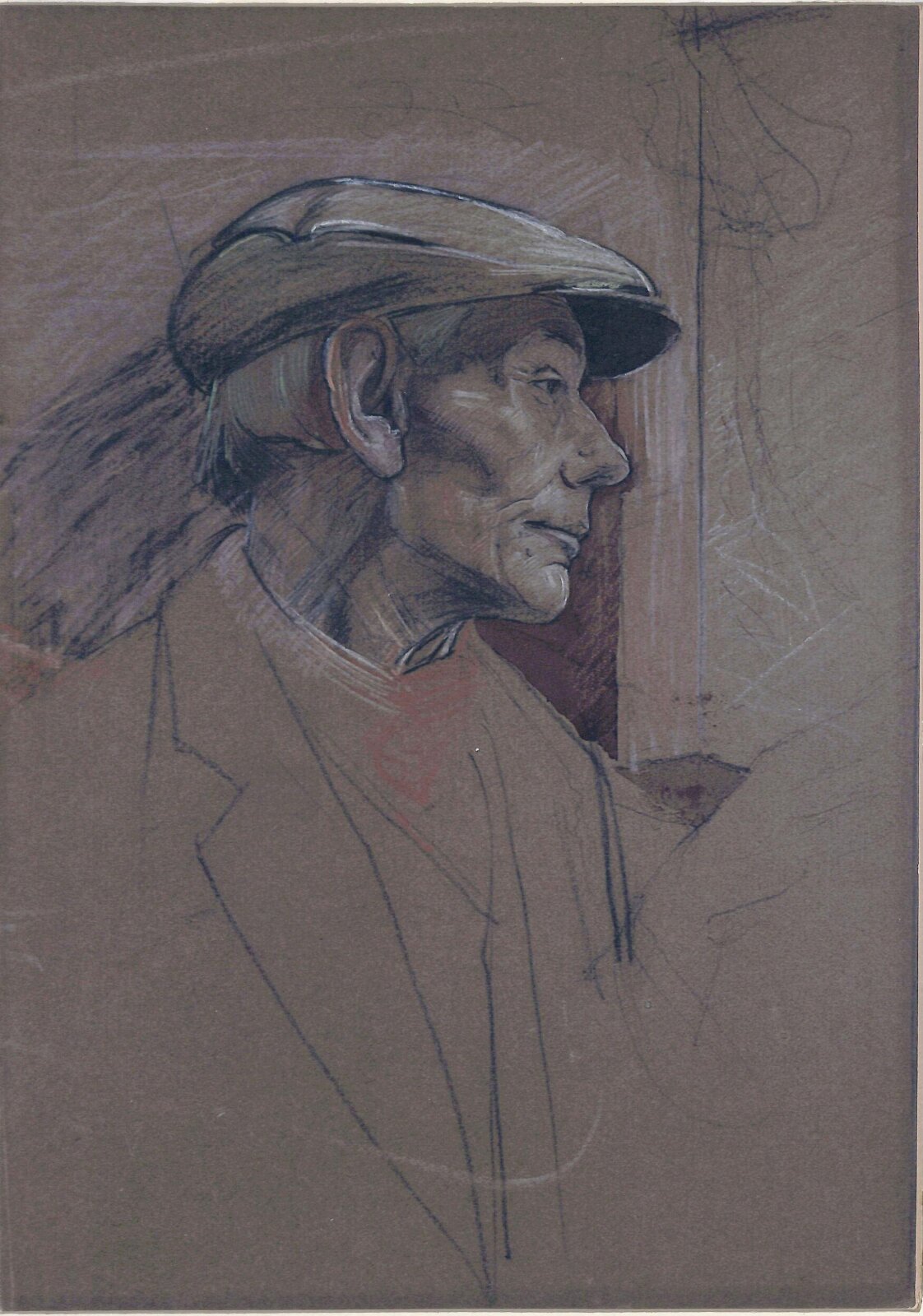 Man in a Cap, Benjamin Williams, ca. 1890-1920