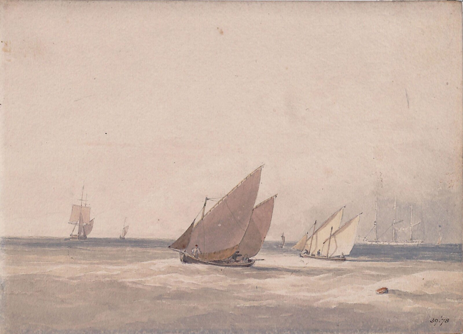 Leith Roads with Shipping, Andrew Wilson, ca. 1805-48