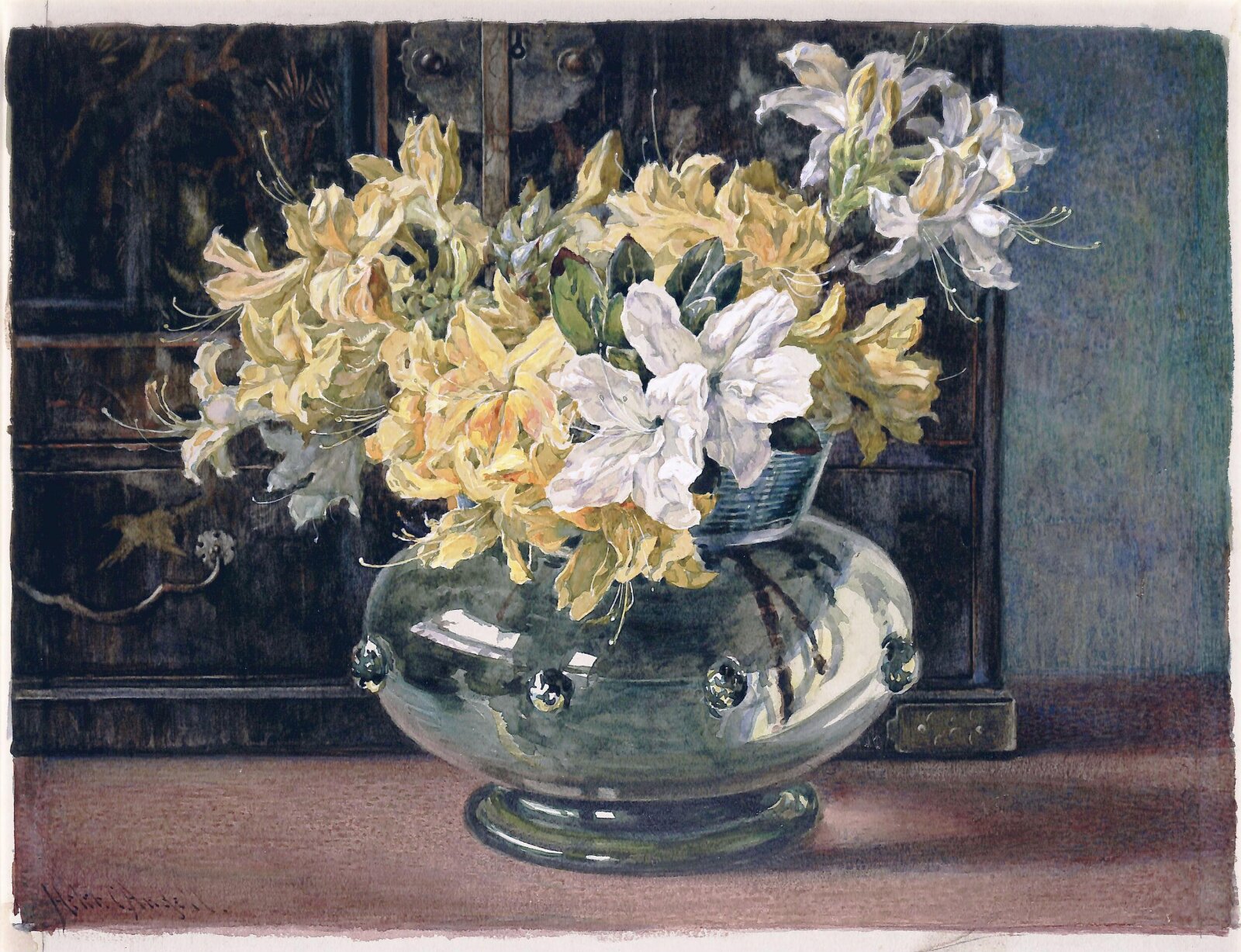 Azaleas, Helen Angell, 1870-1884