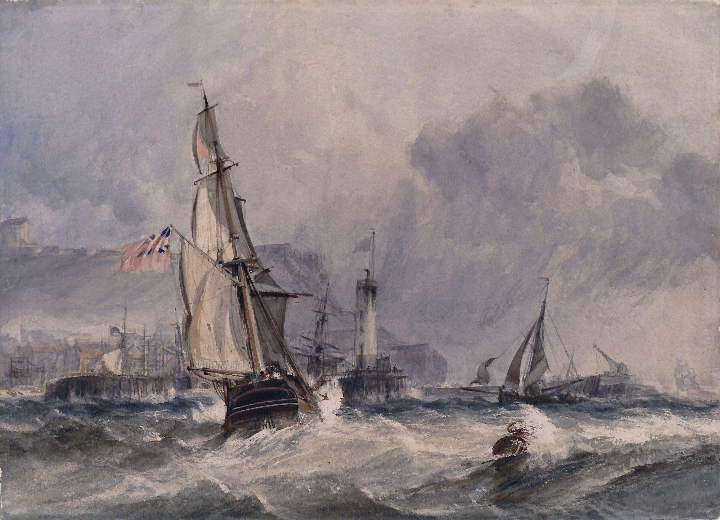 View of Scarborough, George Chambers, ca.1825-40